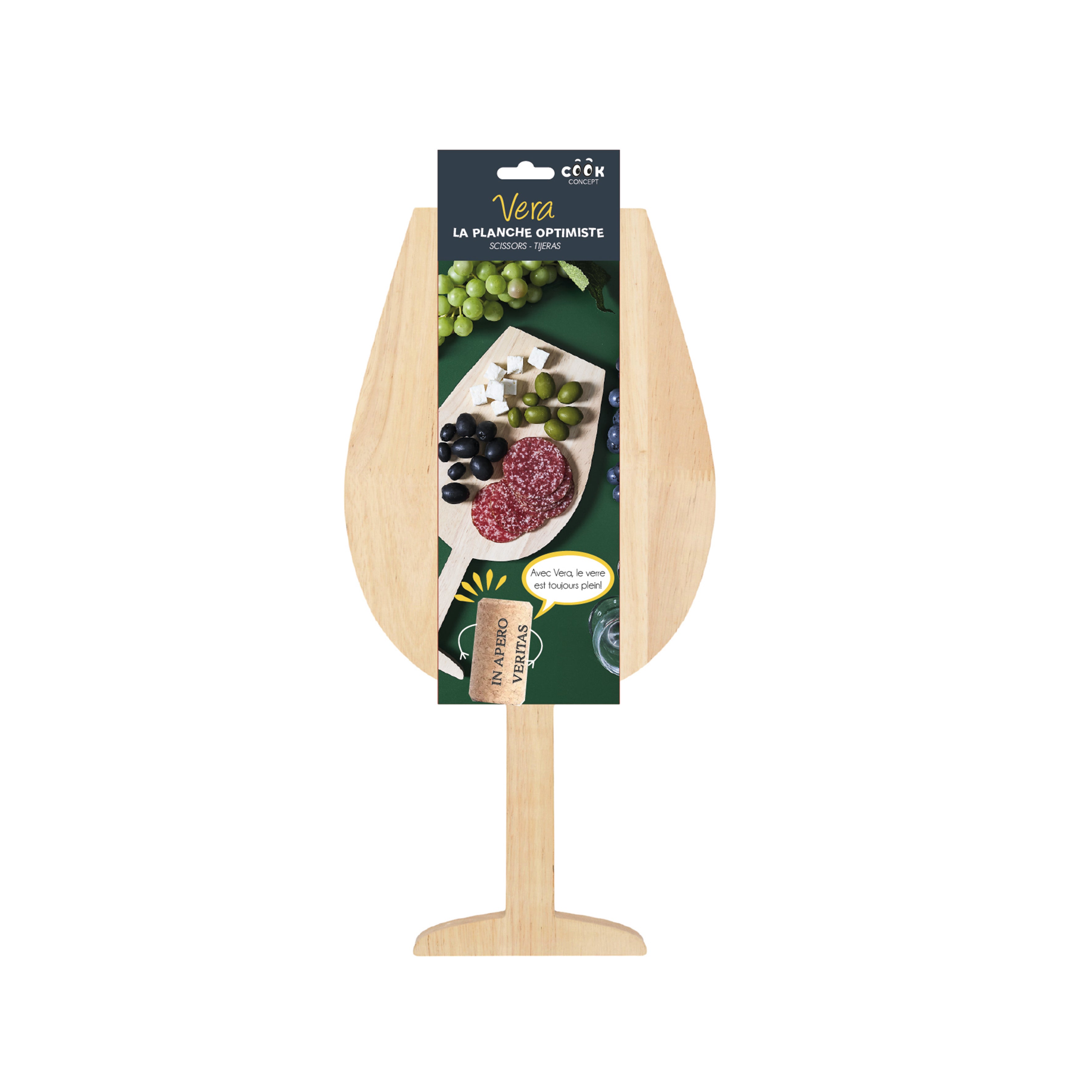 PLANCHE APERO EN FORME DE VERRE DE VIN