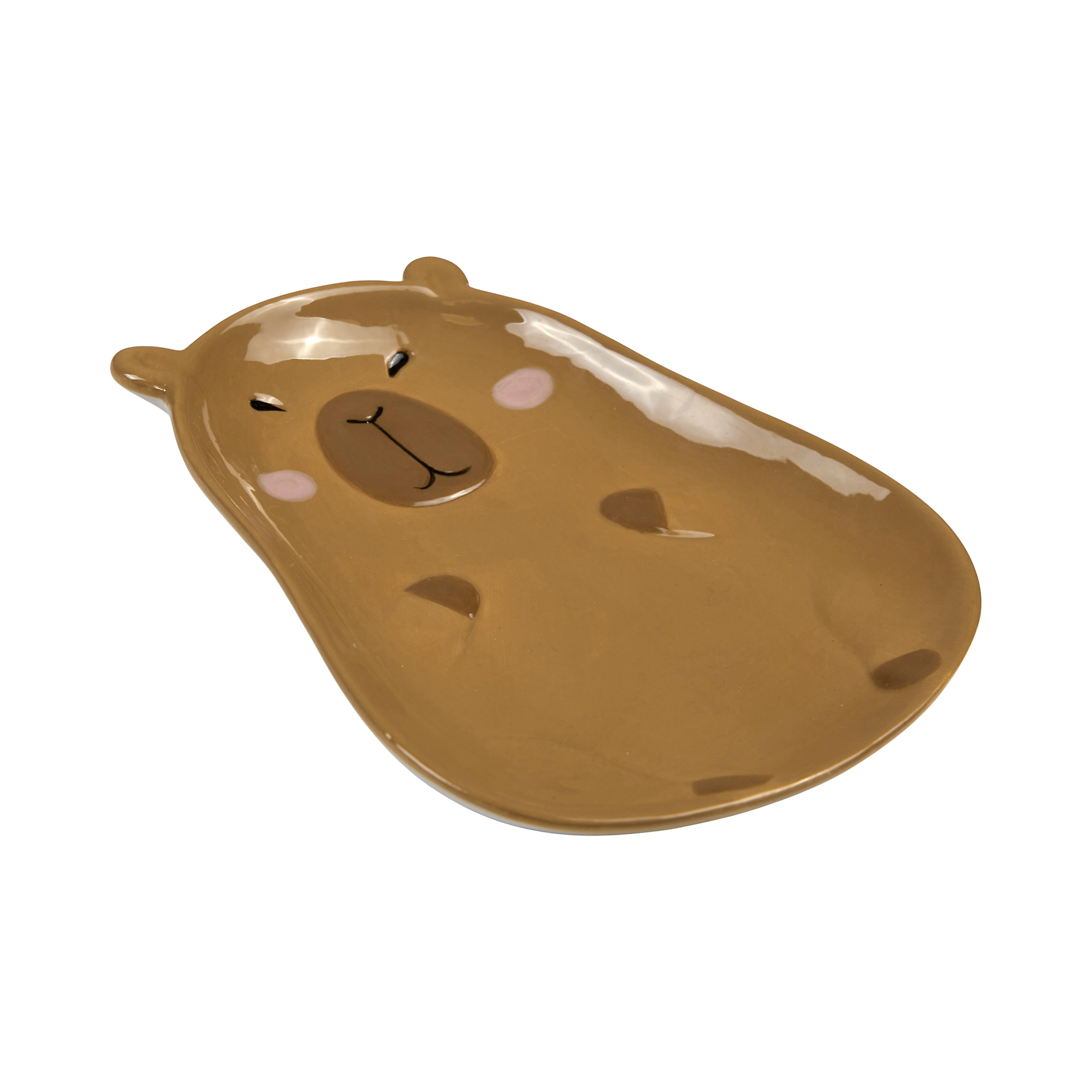 ASSIETTE CAPYBARA RELIEF - LOT DE 6