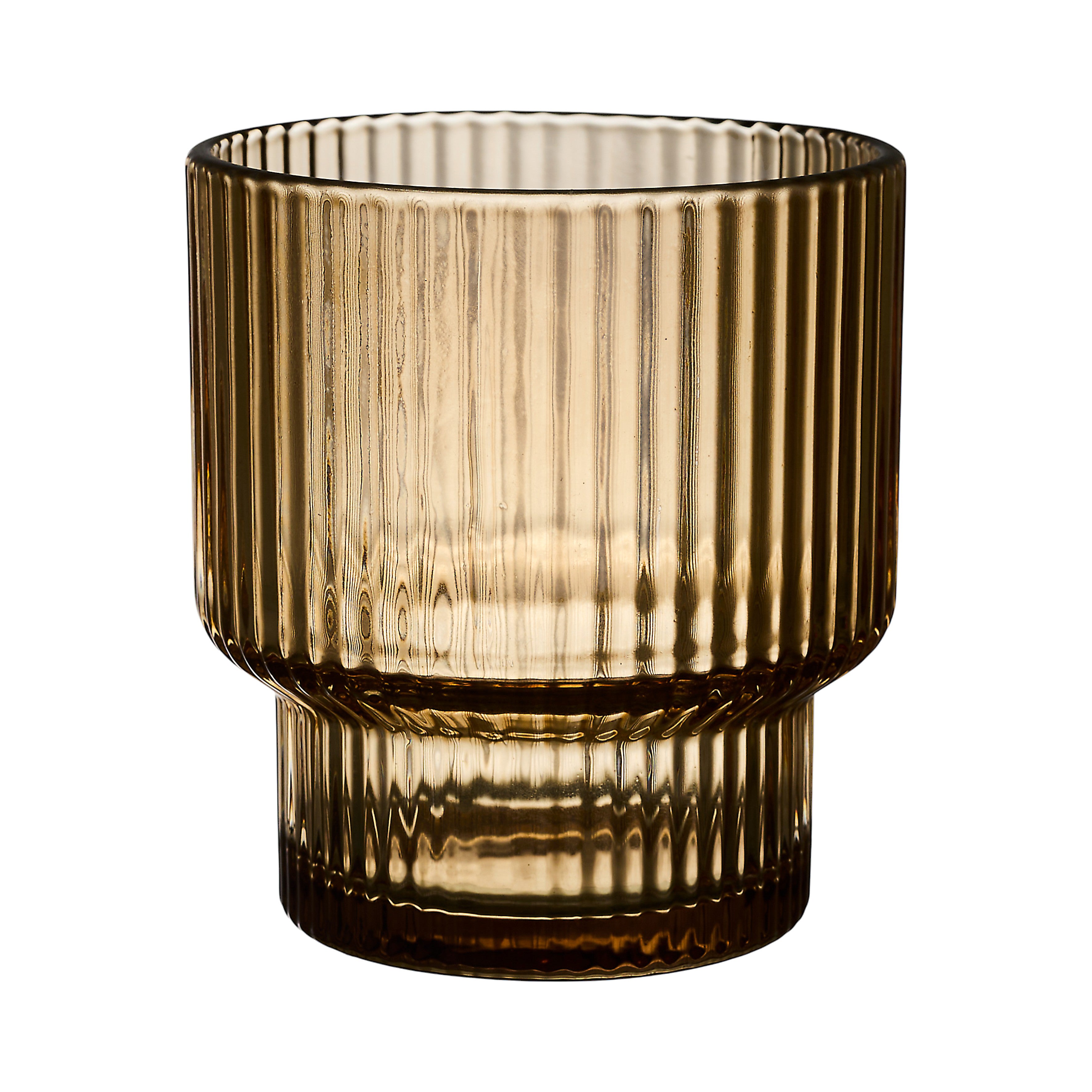 VERRE STRIE AMBRE X4 28CL