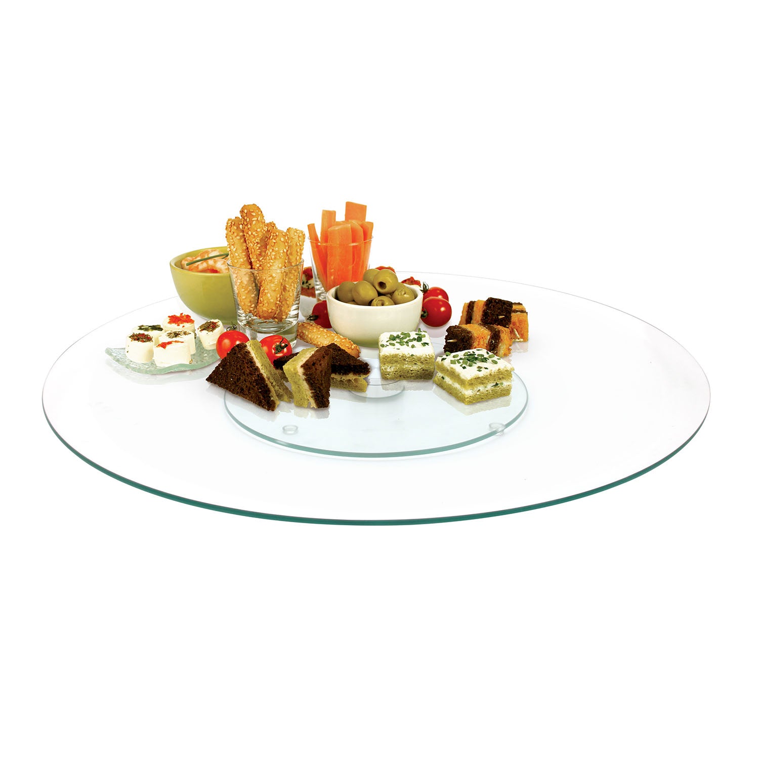 PLATEAU VERRE TOURNANT 45CM