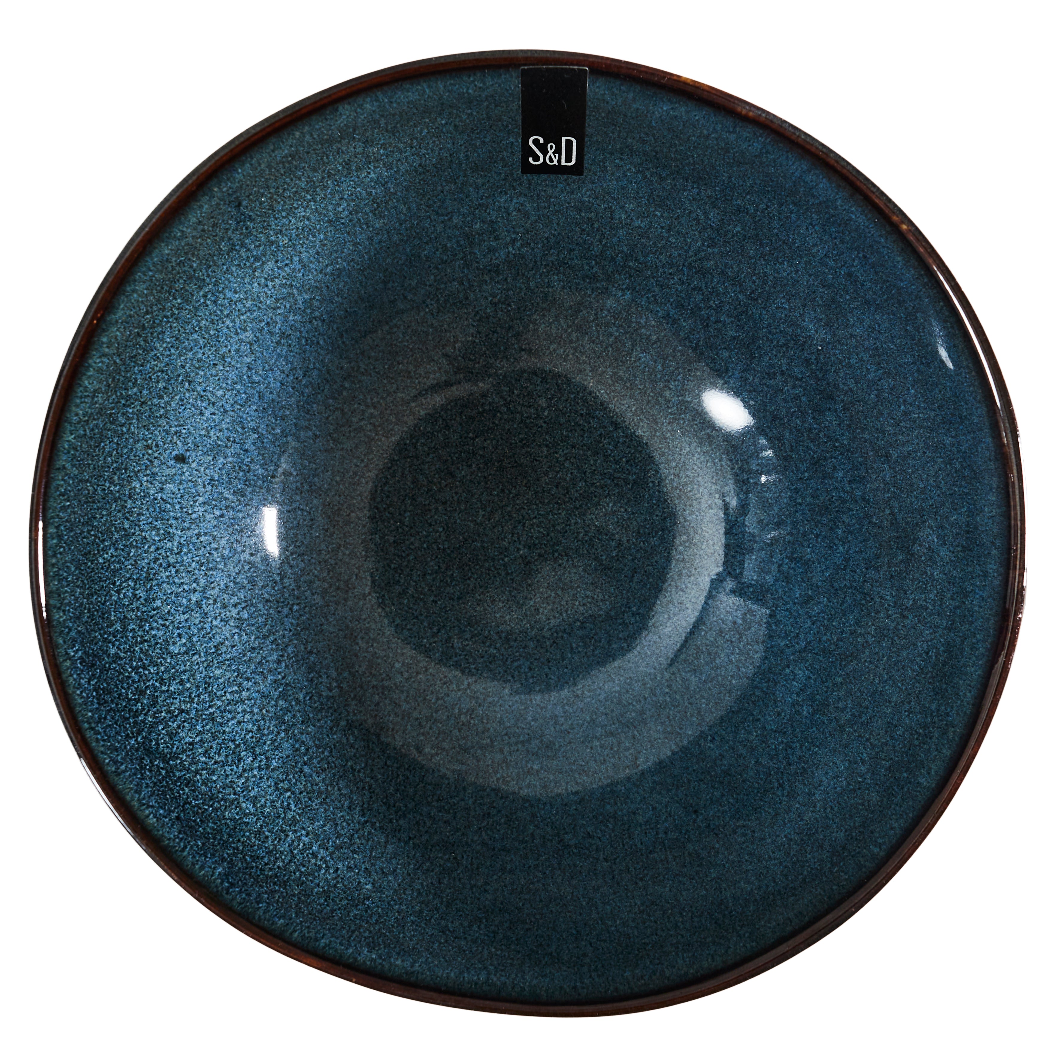 COUPELLE 35CL D14.5CM H6CM GRES DU TEMPS BLEU
