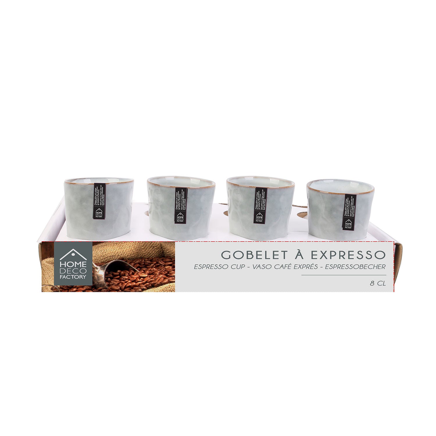 GOBELET EXPRESSO 8CL AU GRES DU TEMPS GRIS