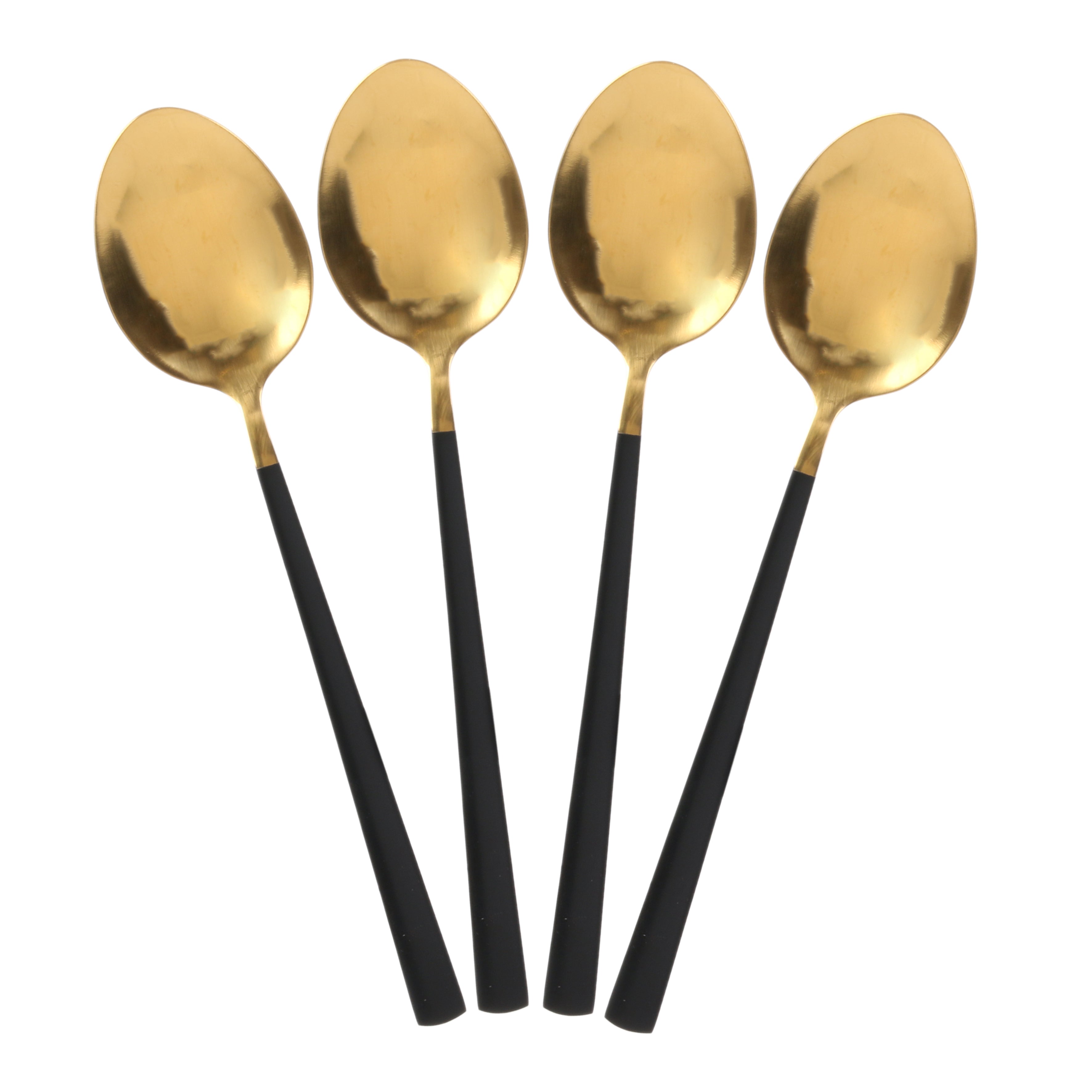 MENAGERE 16 PIECES GOLD MANCHE NOIR SOFIA