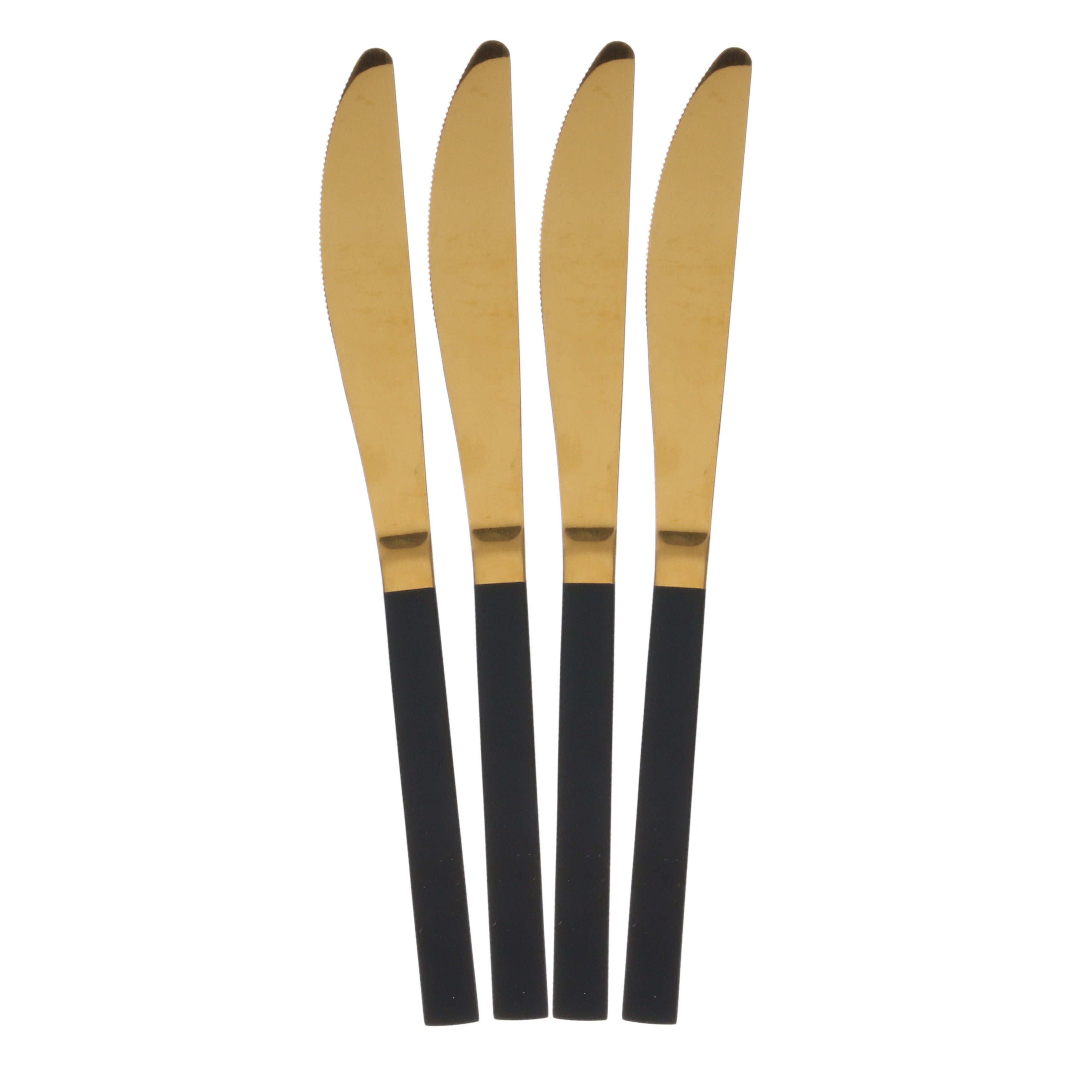 MENAGERE 16 PIECES GOLD MANCHE NOIR SOFIA