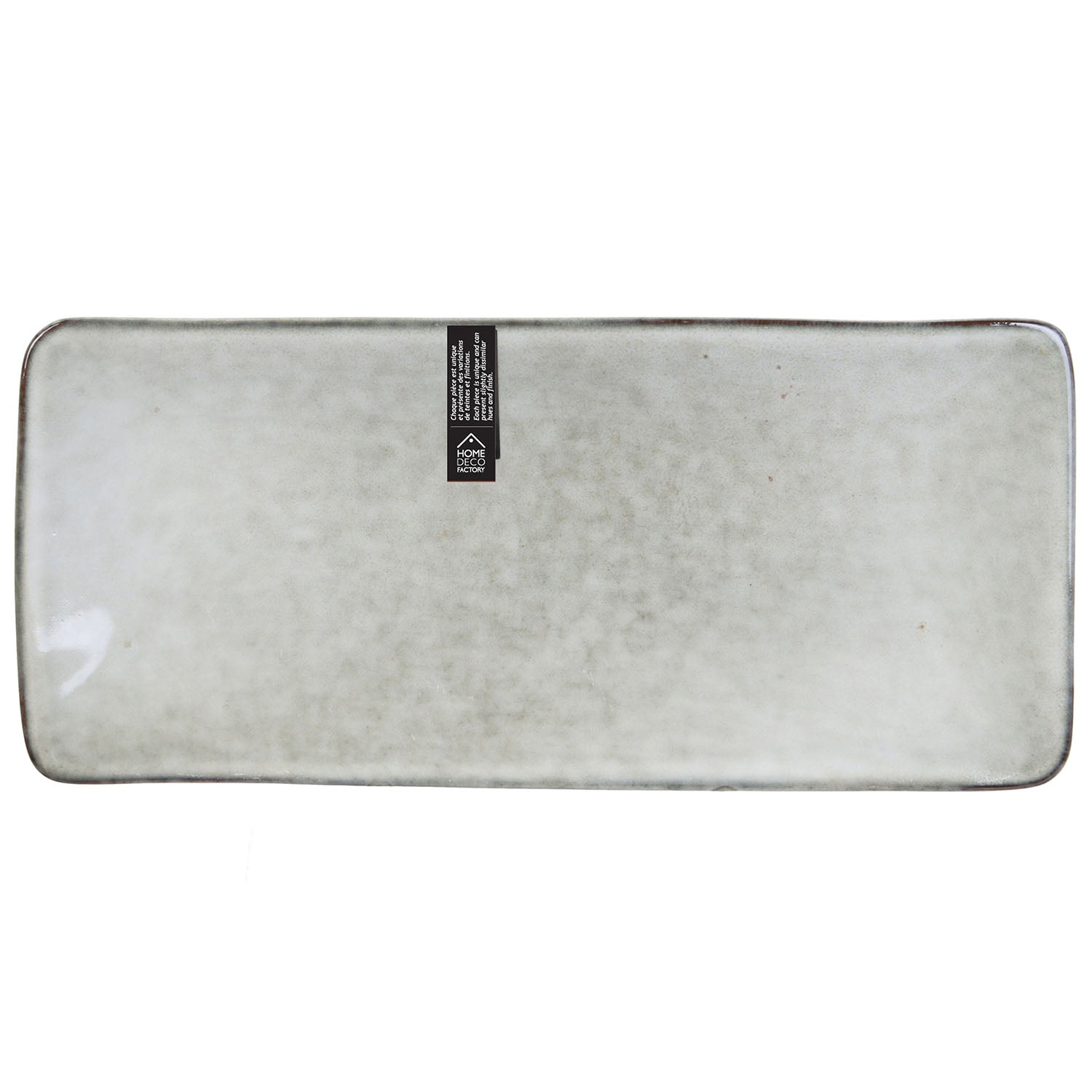 COUPELLE RECTANGLE GRES DU TEMPS 10X22CM GRIS