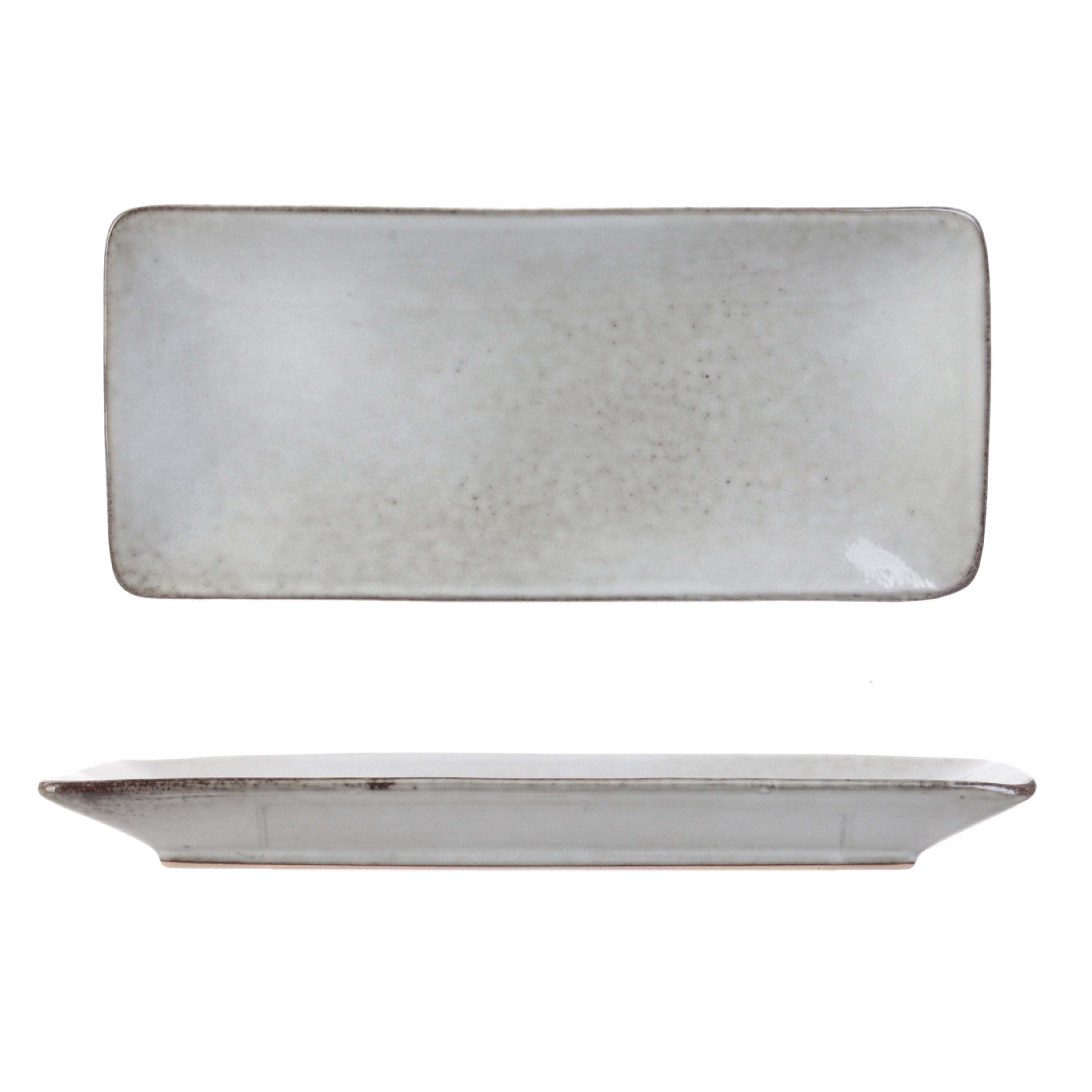 COUPELLE RECTANGLE GRES DU TEMPS 10X22CM GRIS