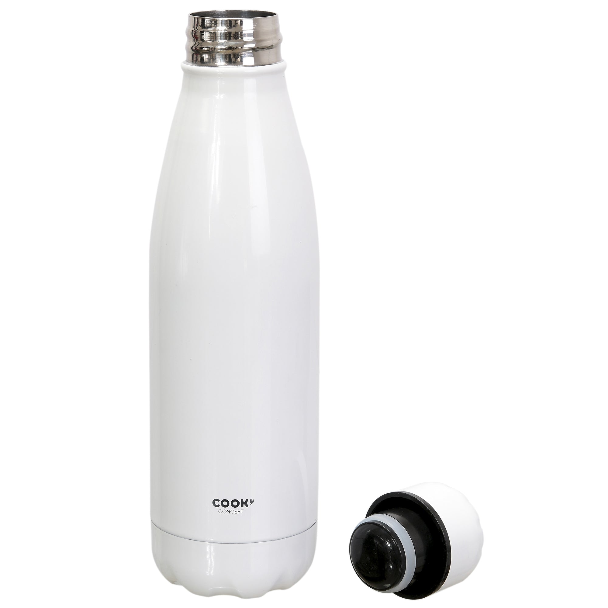 BOUTEILLE DE TRANSPORT ISOTHERME BLANCHE 50CL
