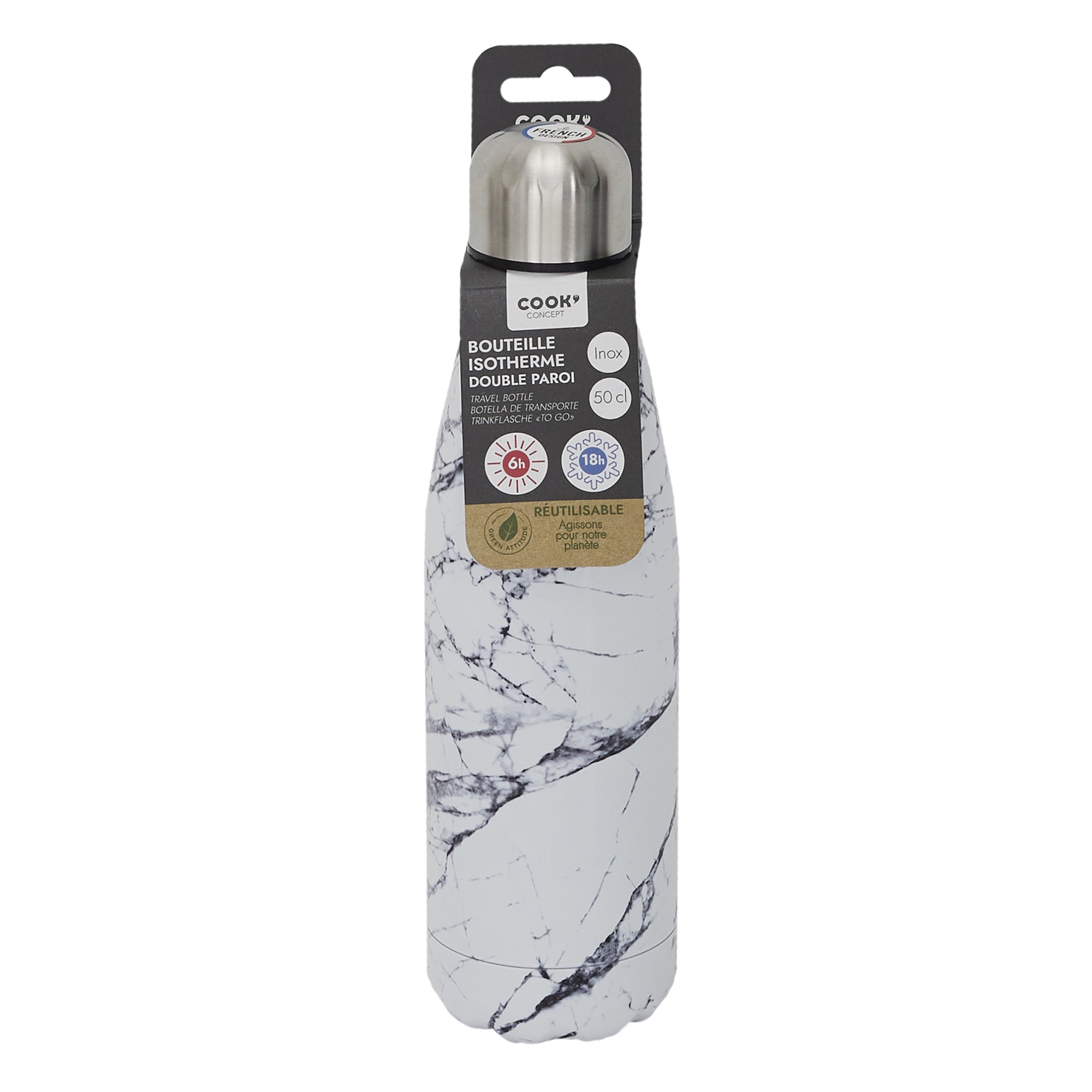 BOUTEILLE DE TRANSPORT ISOTHERME MARBREE 50CL