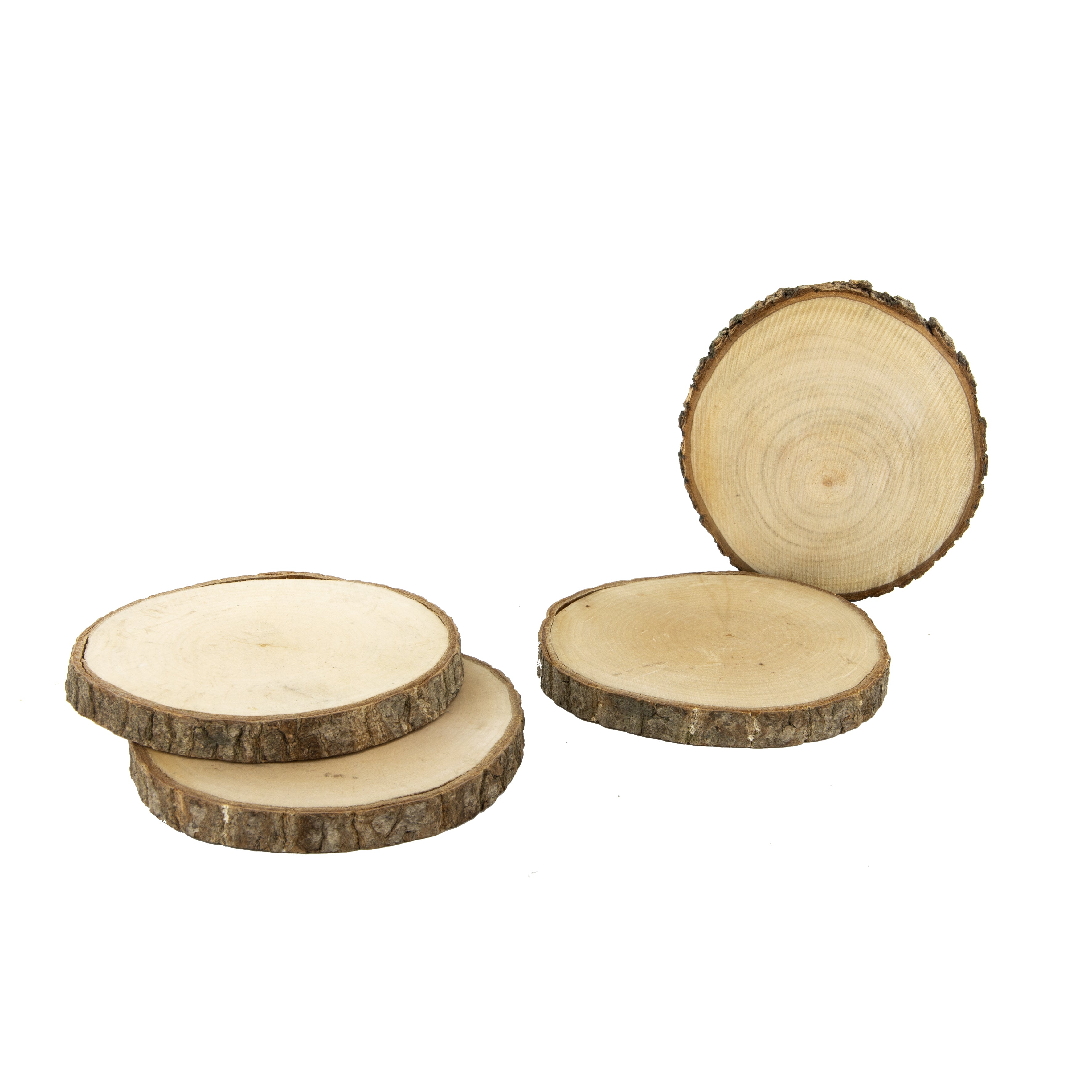 DESSOUS DE VERRE RONDIN EN BOIS X4