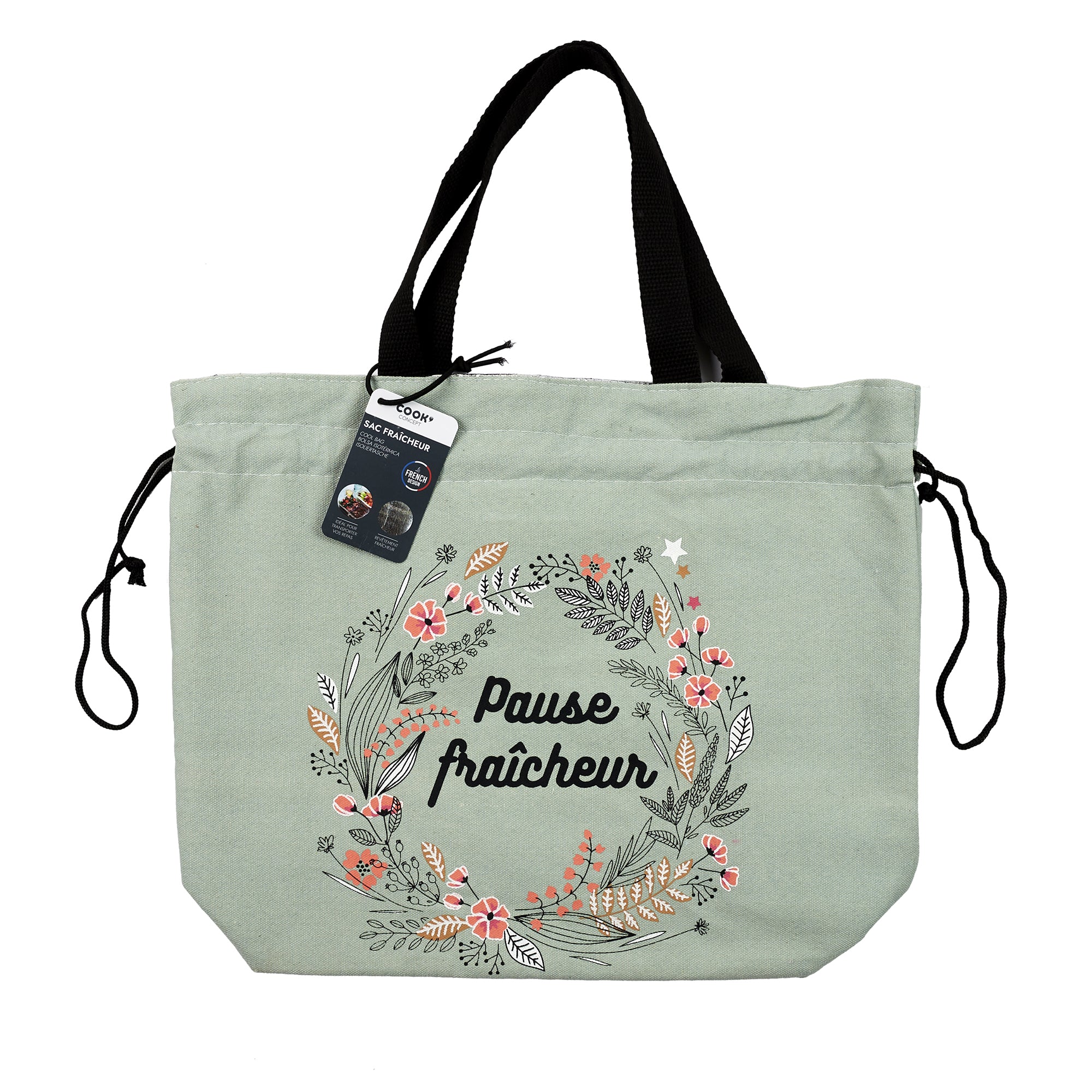 LUNCH BAG SAC FRAICHEUR EN TISSU 29X30CM 8L