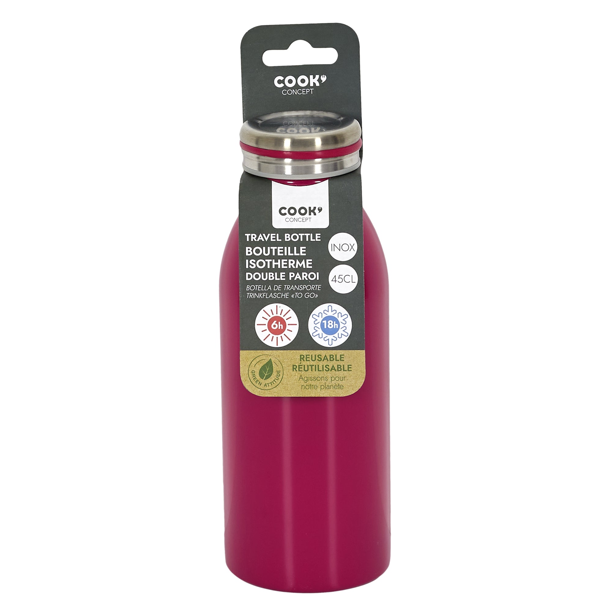 BOUTEILLE ISOTHERME FRAMBOISE 45CL