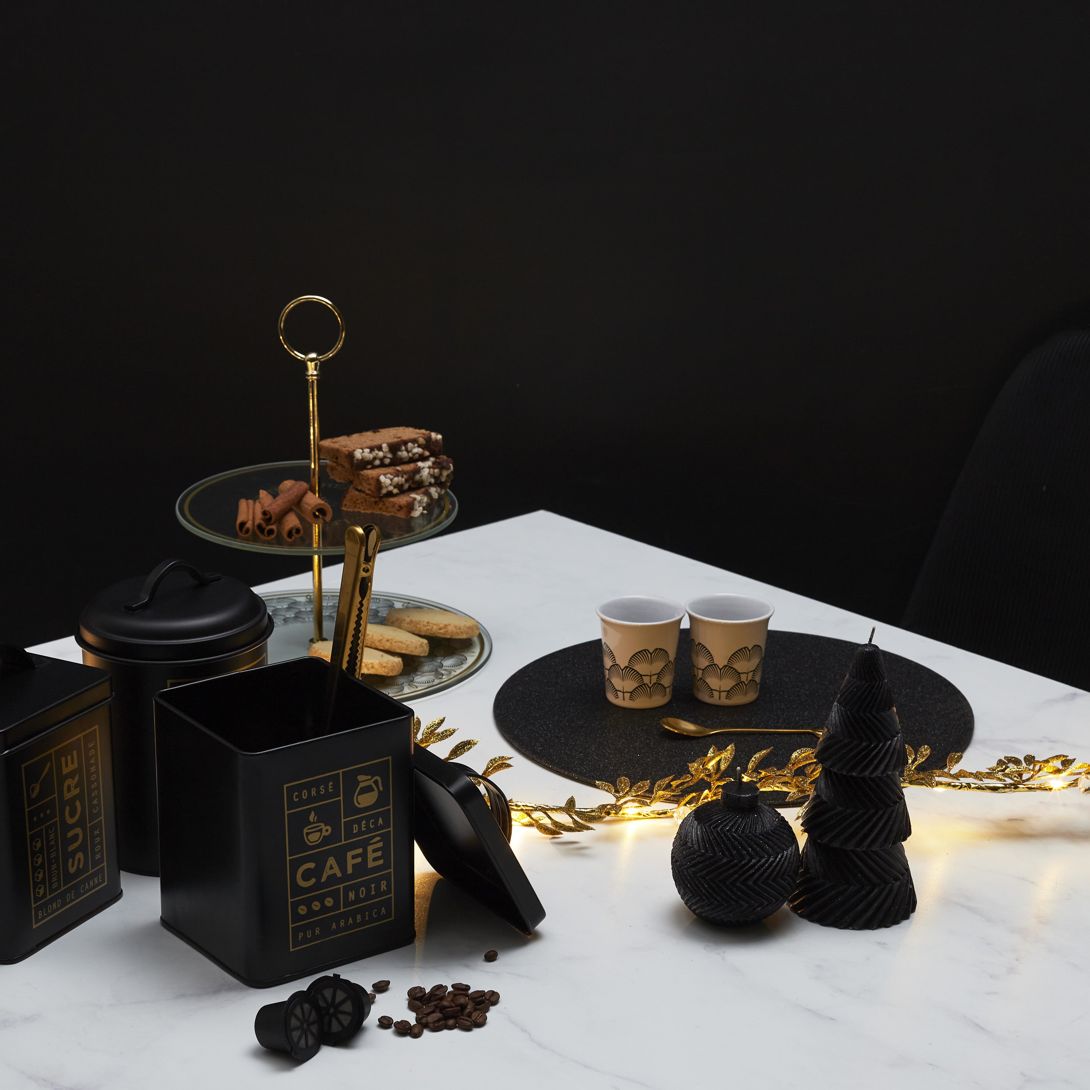 CUILLERE A CAFE FEUILLE DORE X4