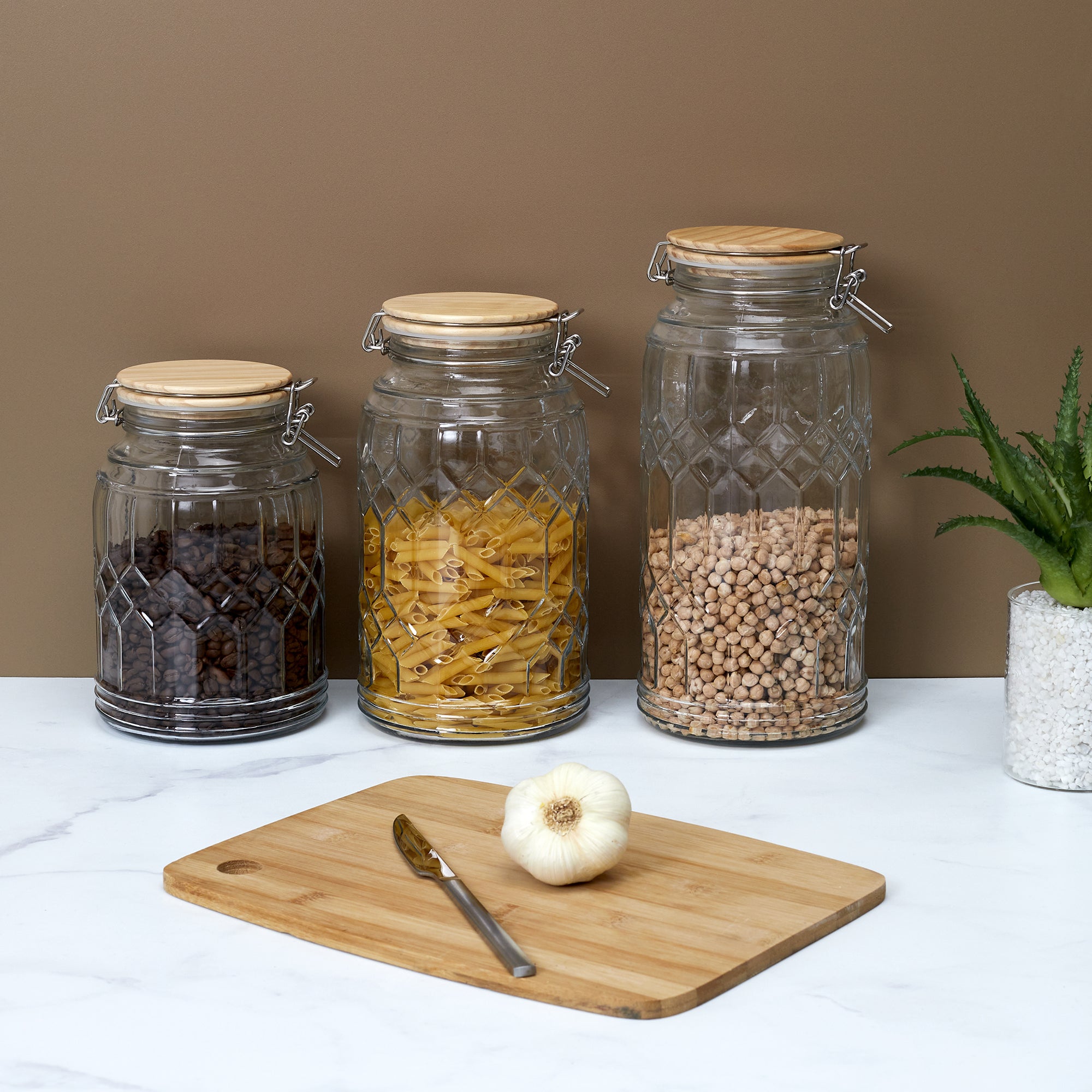 BOCAL DE CONSERVATION COUVERCLE EN BOIS 1.8L
