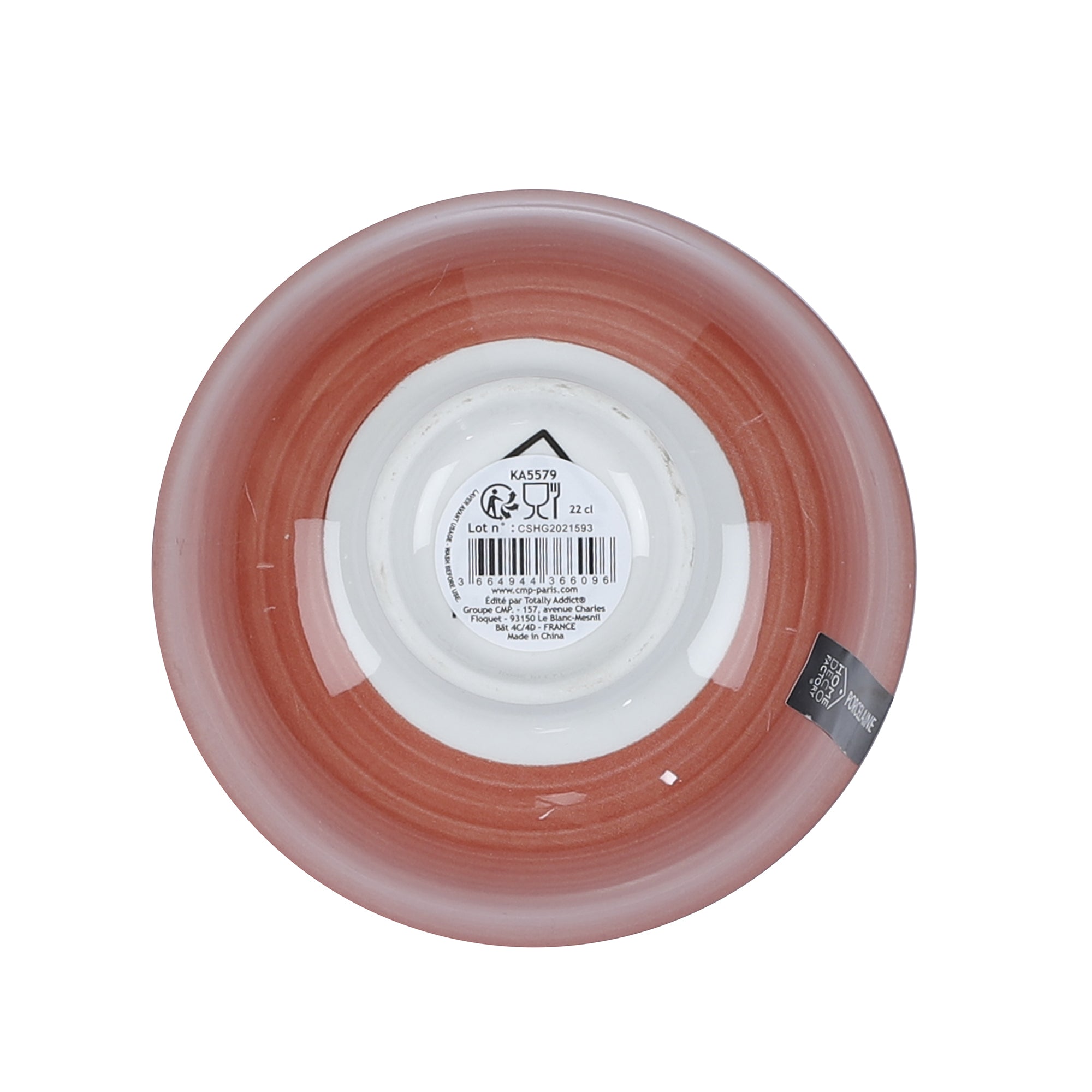 COUPELLE MANDALA ORANGE D12CM
