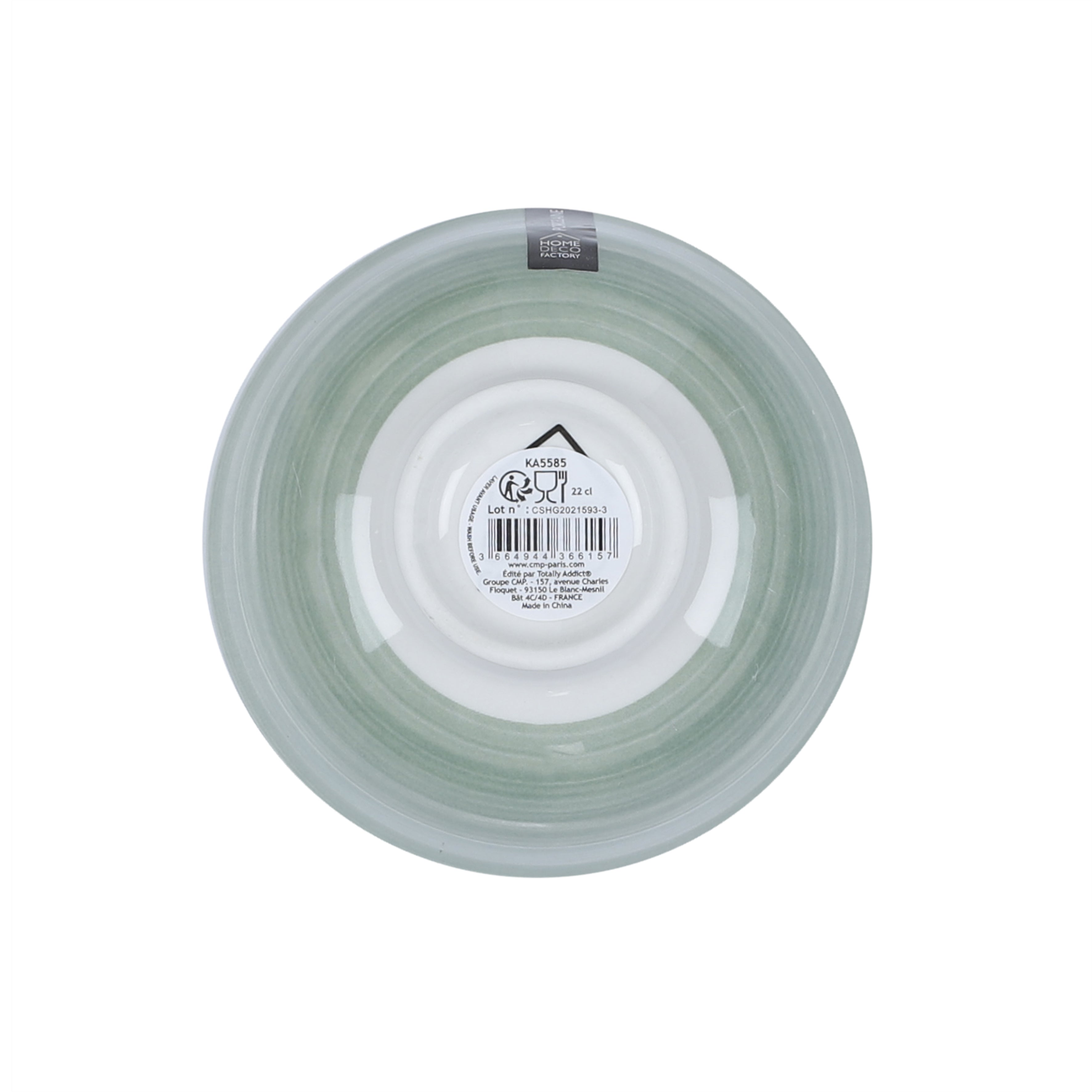COUPELLE MANDALA VERT D12CM