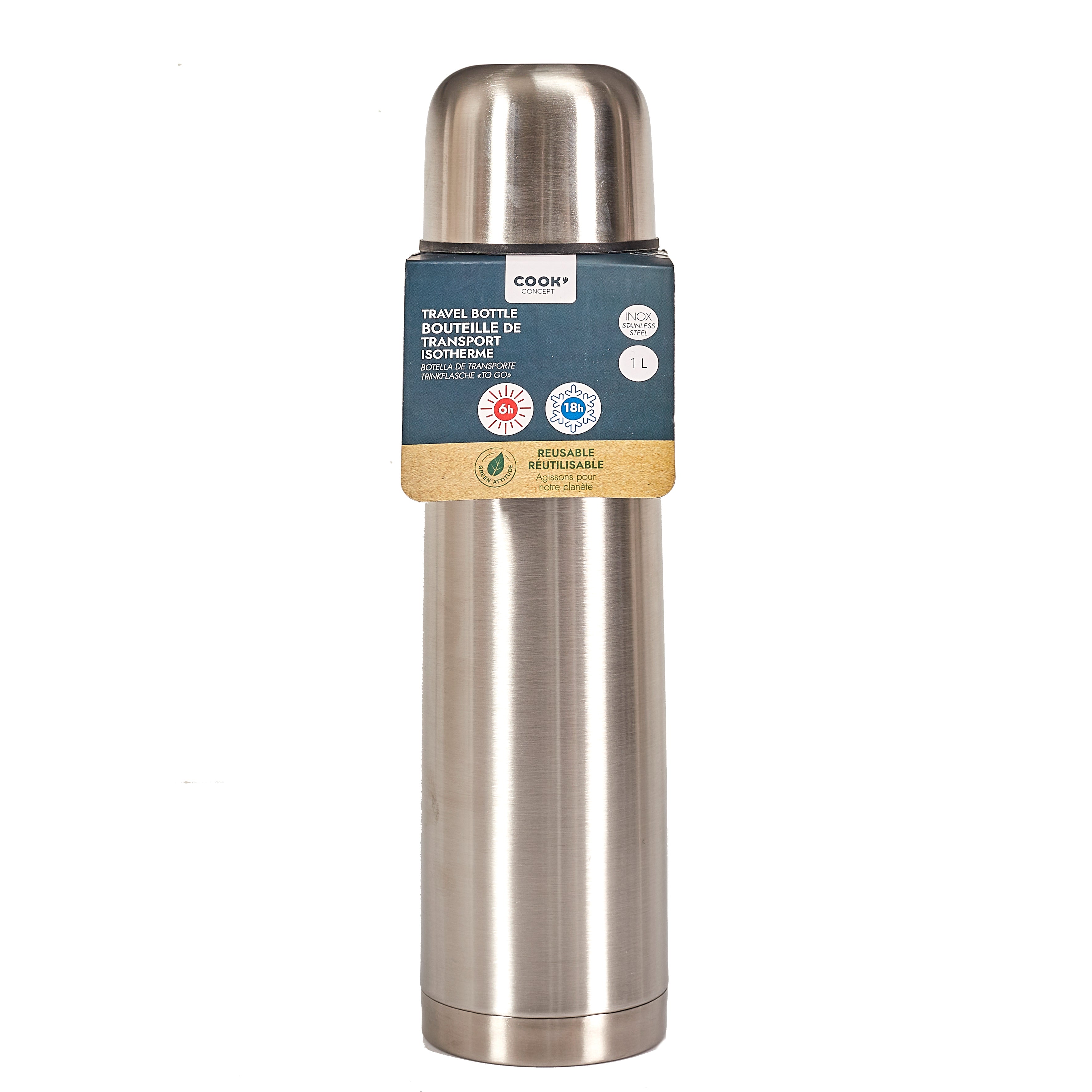 BOUTEILLE DE TRANSPORT ISOTHERME 1L