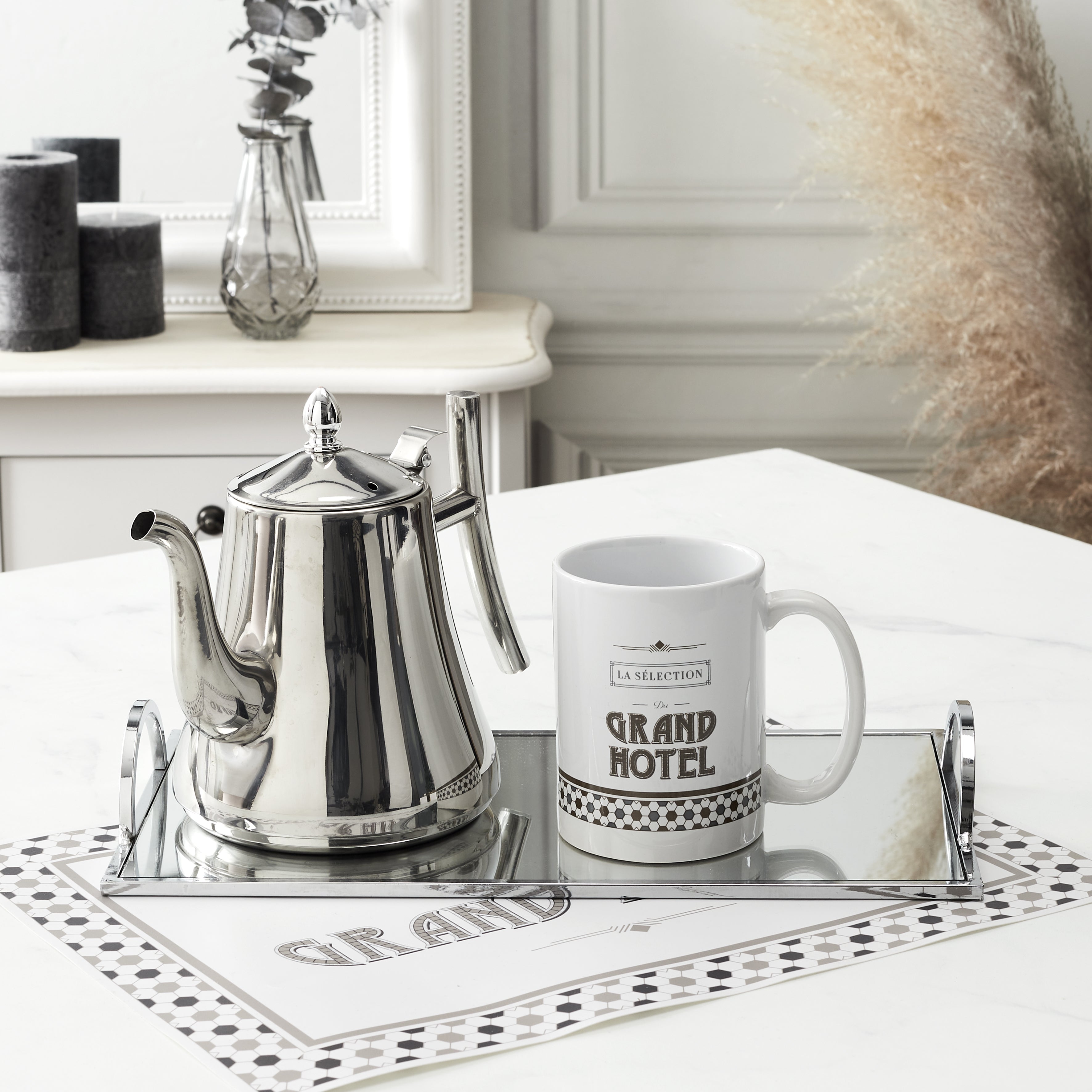 THEIERE DE SERVICE INOX AVEC FILTRE