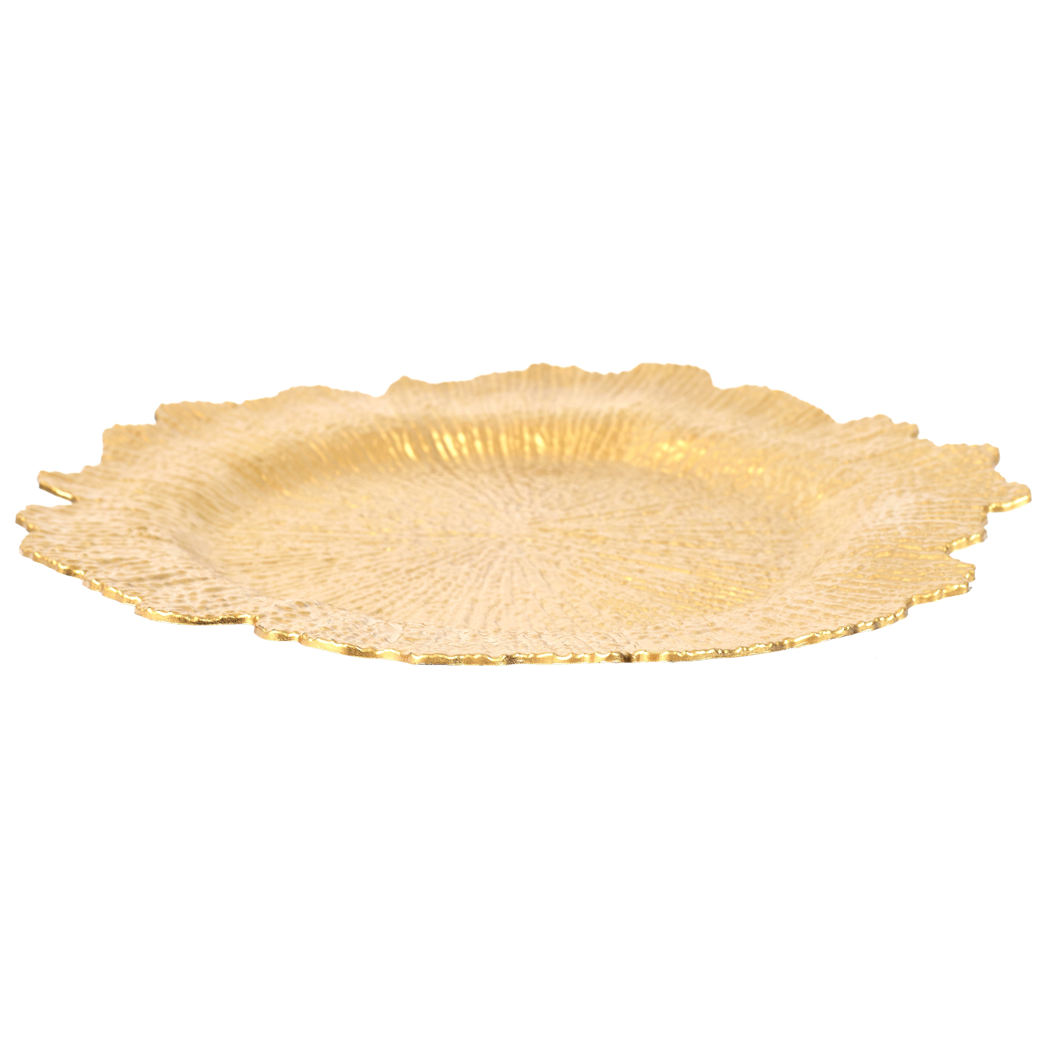 DESSOUS D ASSIETTE GOLD 33CM - LOT DE 6