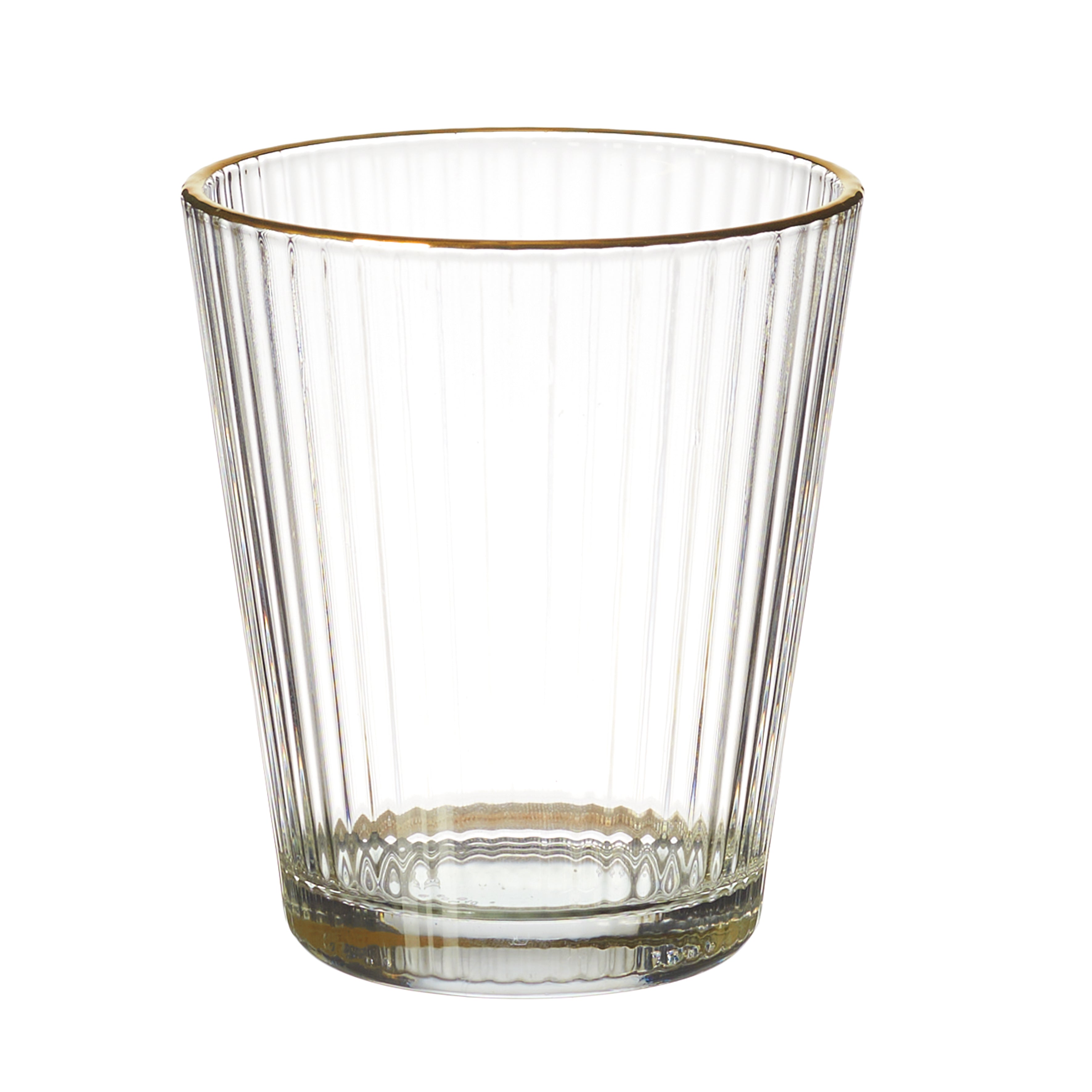 VERRE STRIE LISERE GOLD 25CL