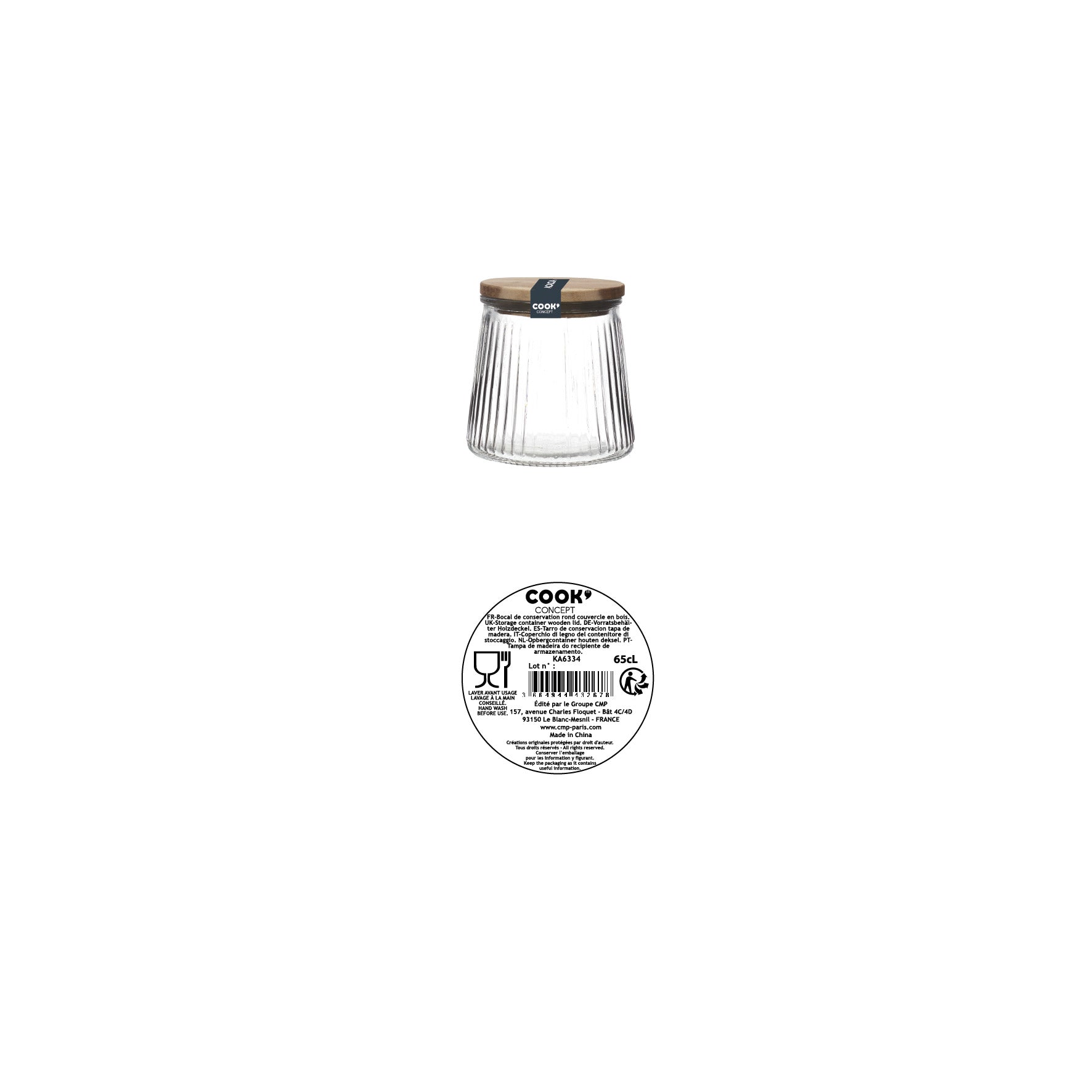 BOCAL EN VERRE TOP ACACIA 65CL
