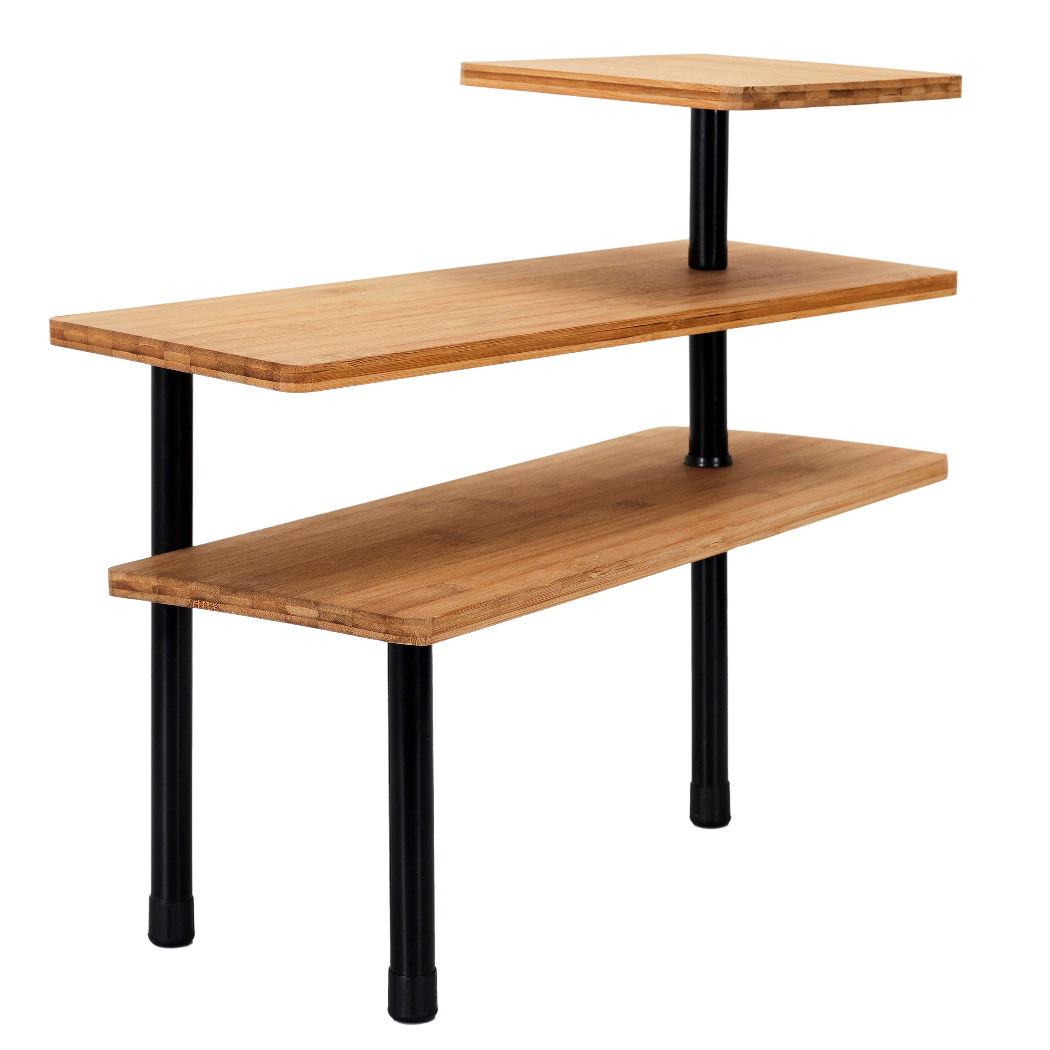 ETAGERE D ANGLE MODULABLE 3 NIVEAUX EN BAMBOU