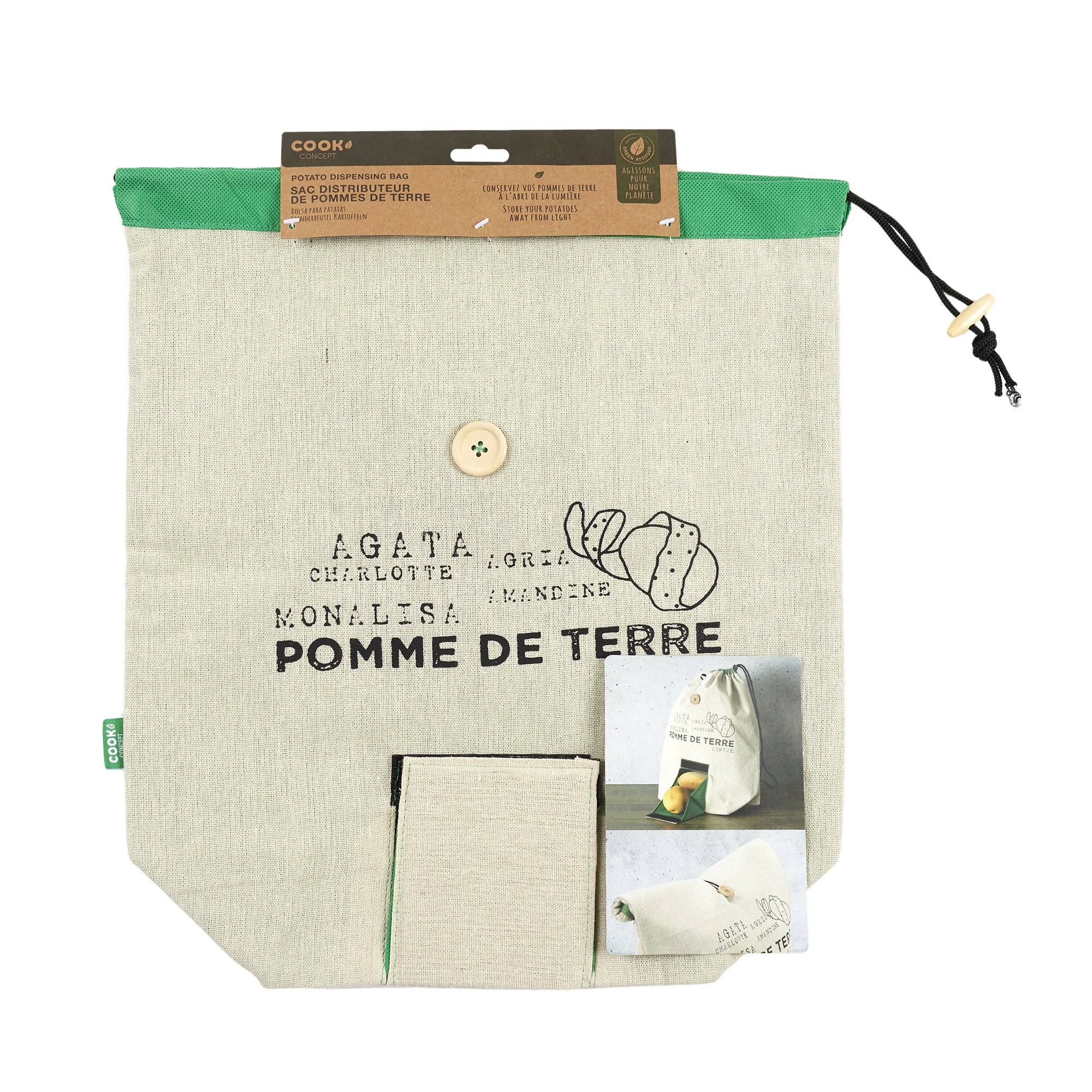 SAC DISTRIBUTEUR POMME DE TERRE 27X12X42CM