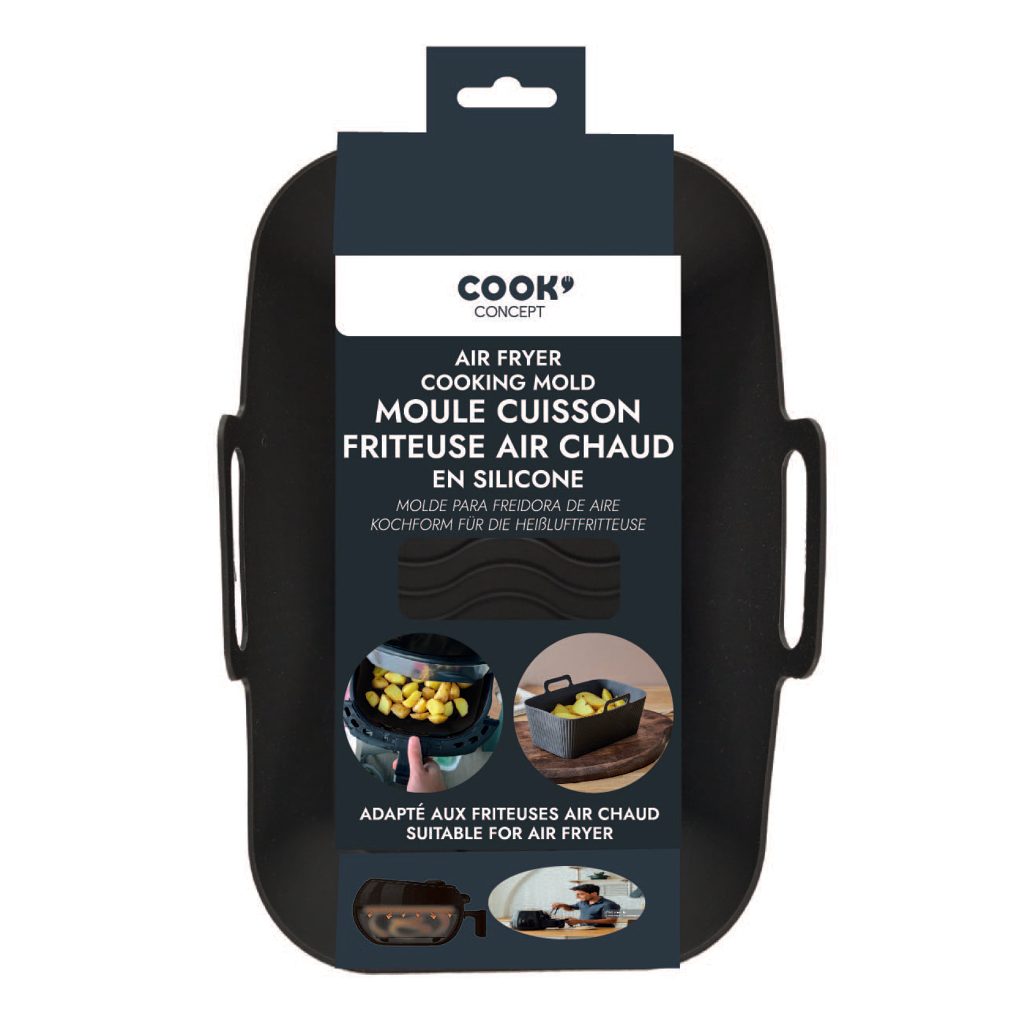 MOULE CUISSON RECTANGLE FRITEUSE A AIR 19X12CM