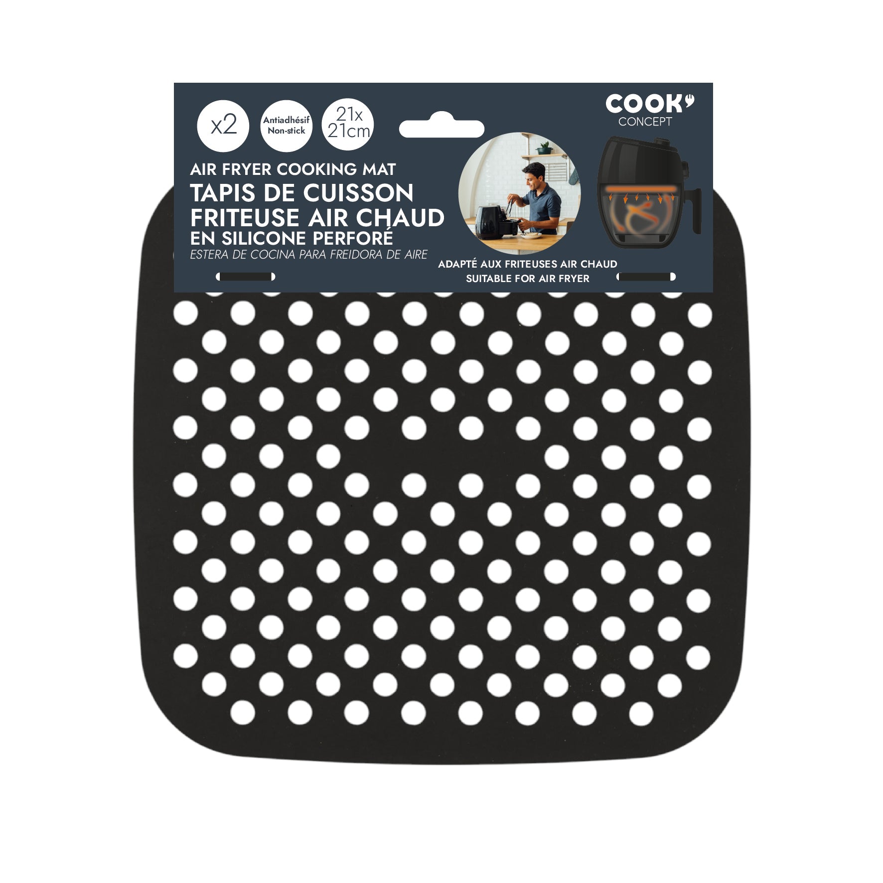 TAPIS REUTILISABLE FRITEUSE AIR X2 21CM