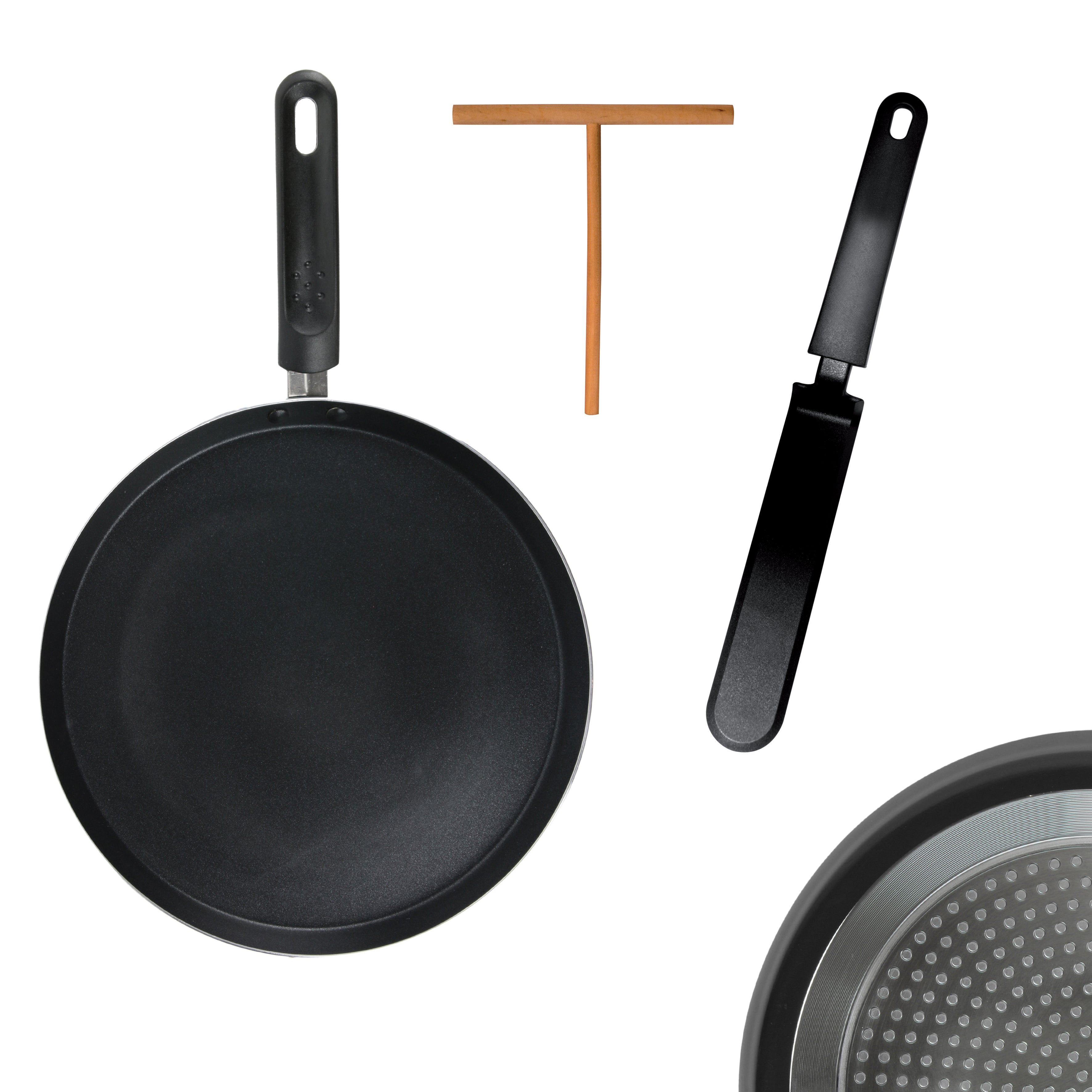 COFFRET CREPIERE NOIRE INDUCTION 28CM USTENSIL