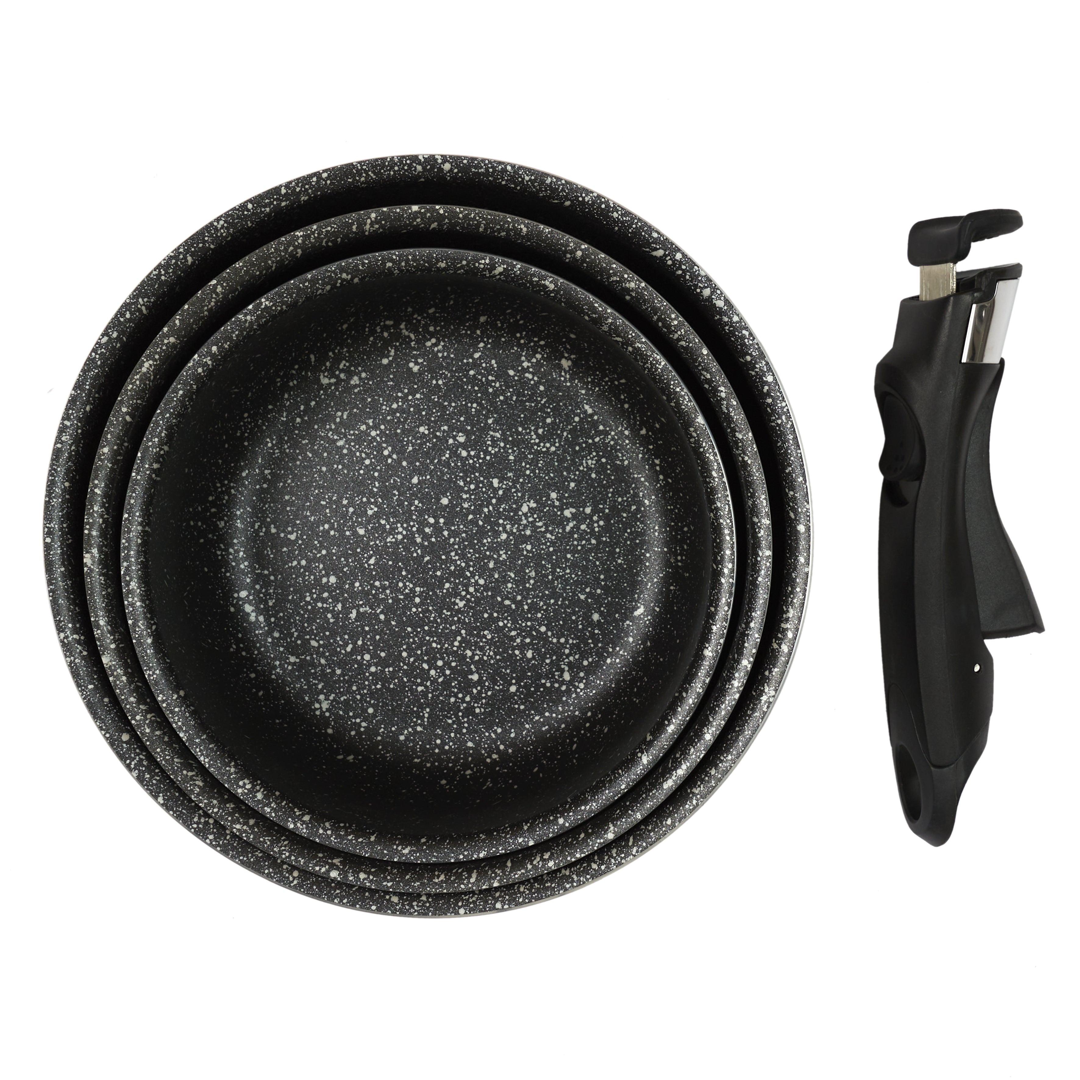 CASSEROLE EFFET PIERRE X3 POIGNEE UNIVERSELLE
