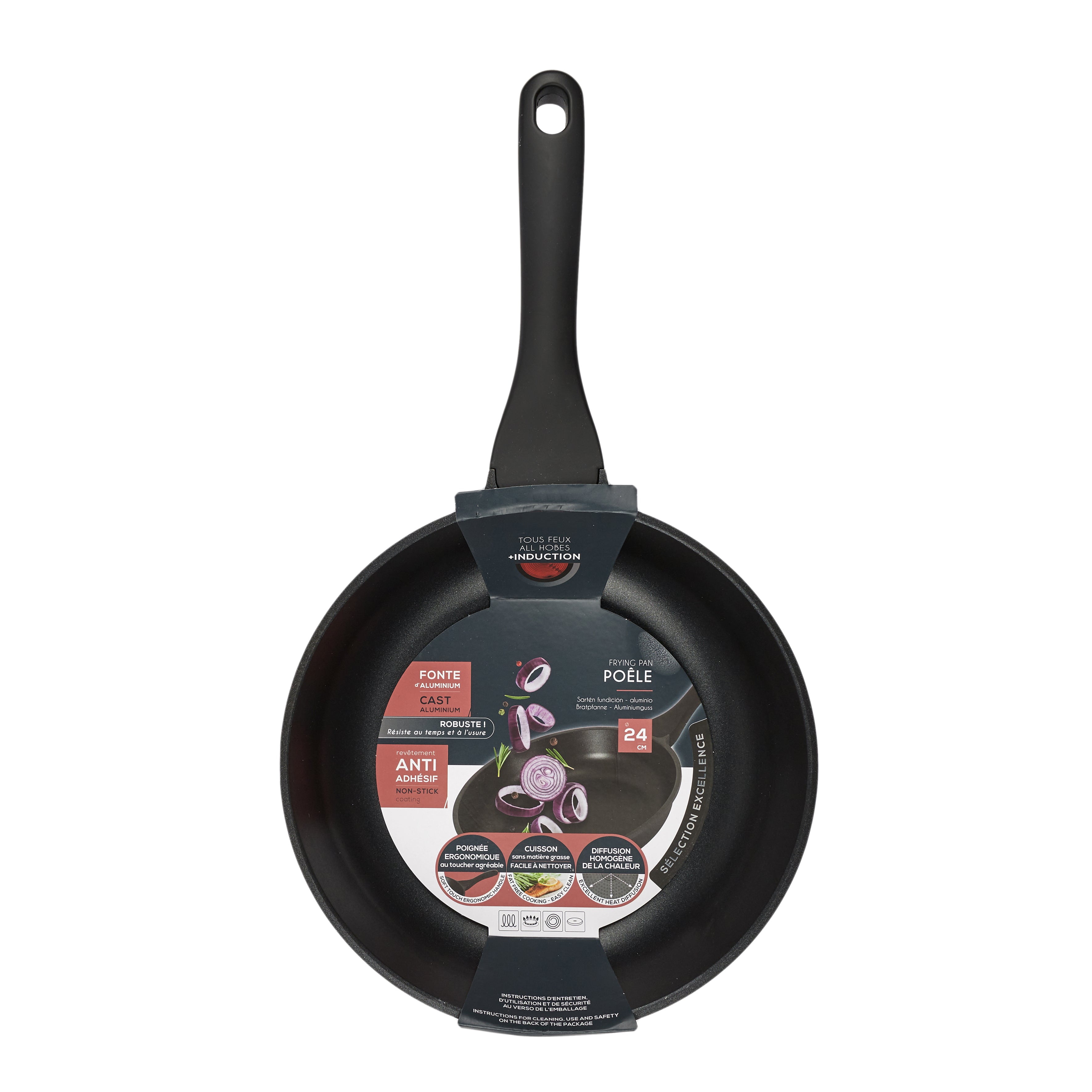 POELE FONTE ALUMINIUM 24CM