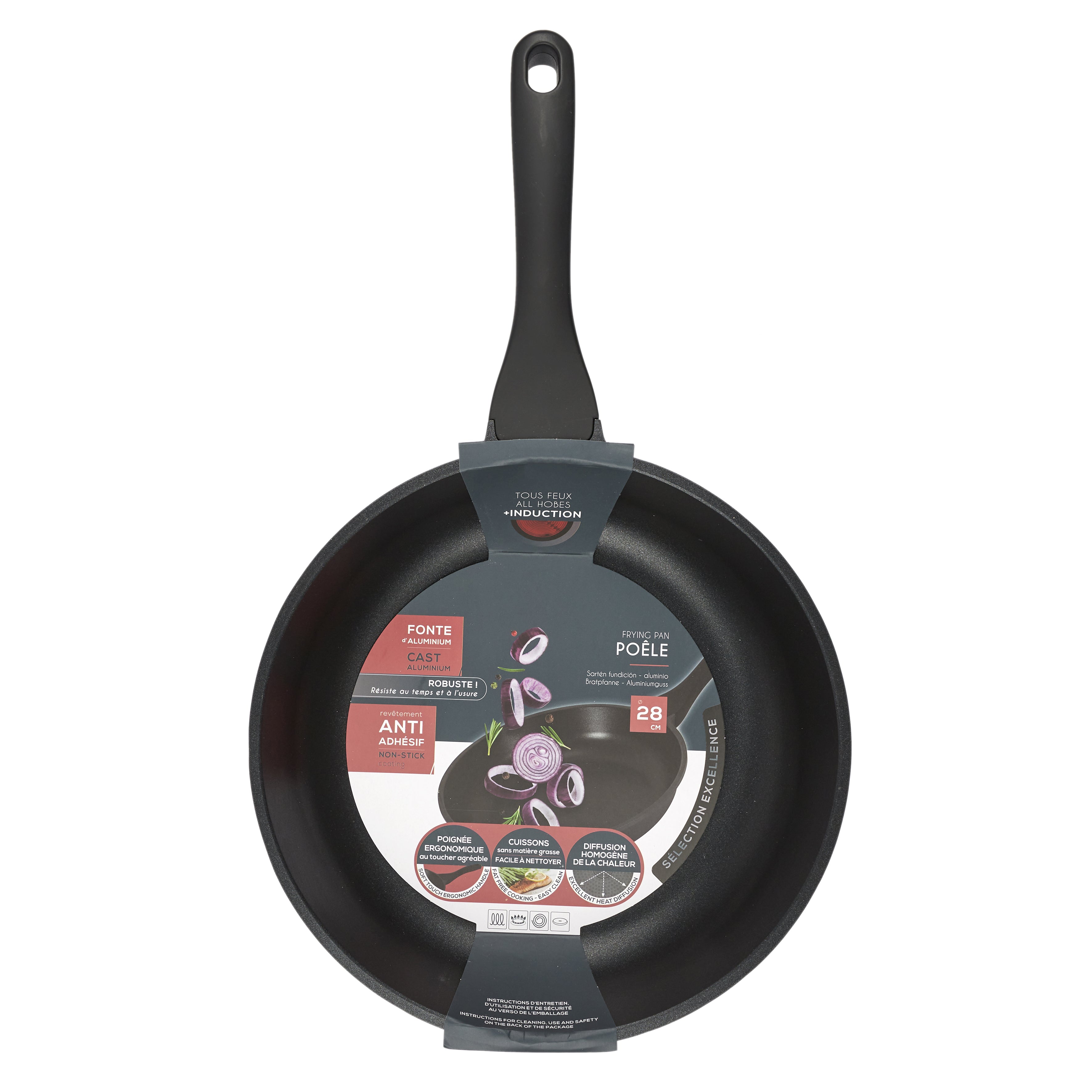 POELE FONTE ALUMINIUM 28CM