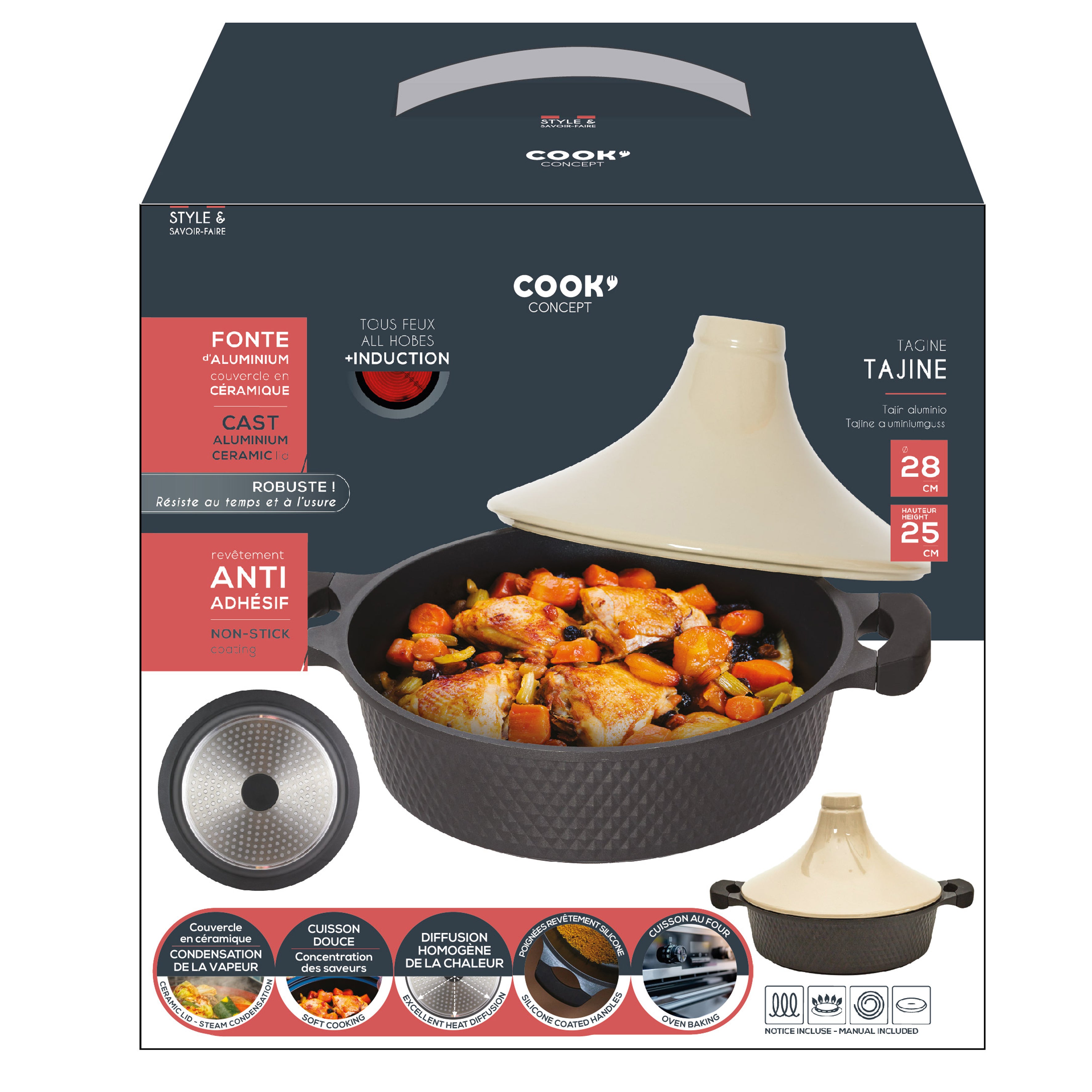 TAJINE INDUCTION D28CM
