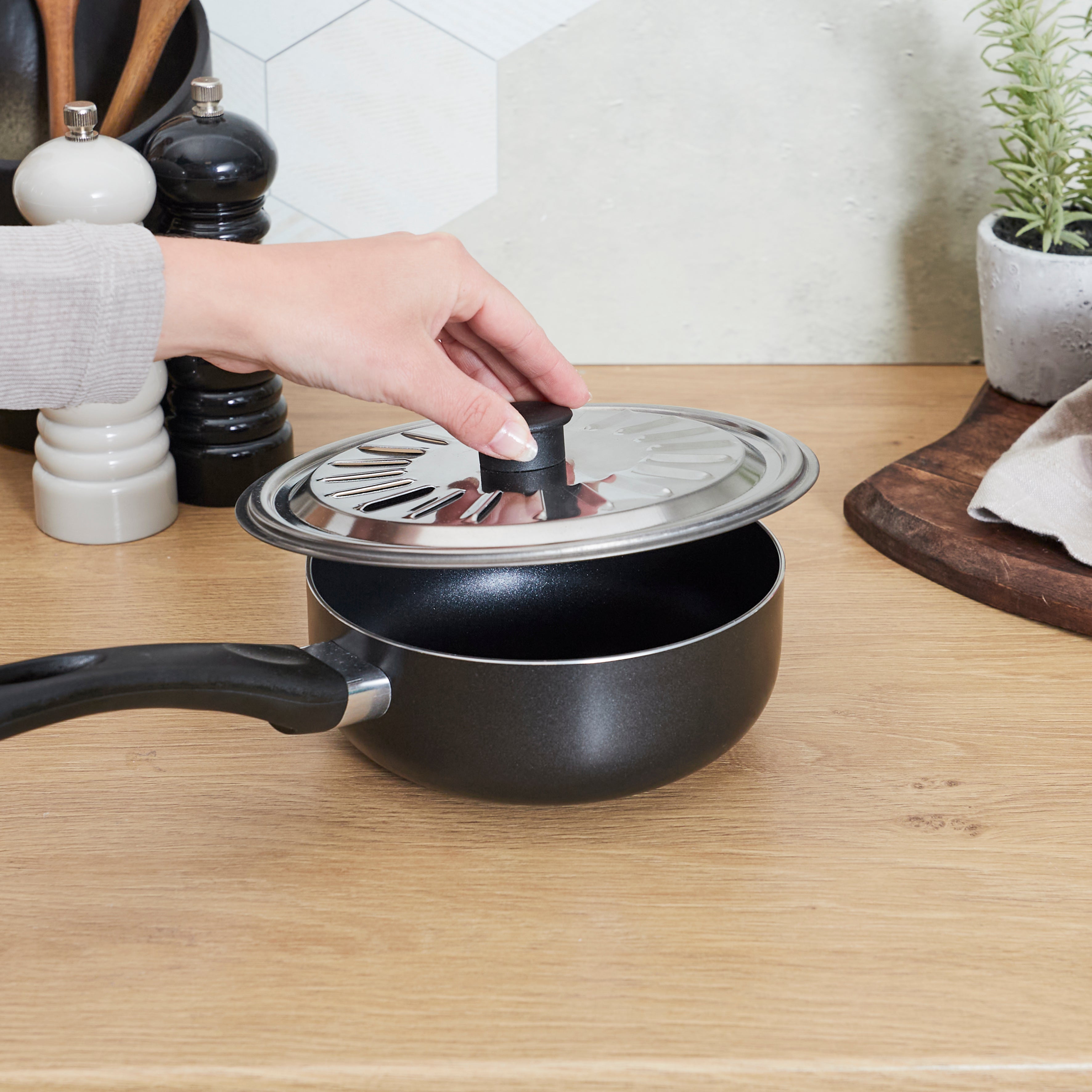 COUVERCLE CUISSON INOX UNIVERSEL 16 18 20CM