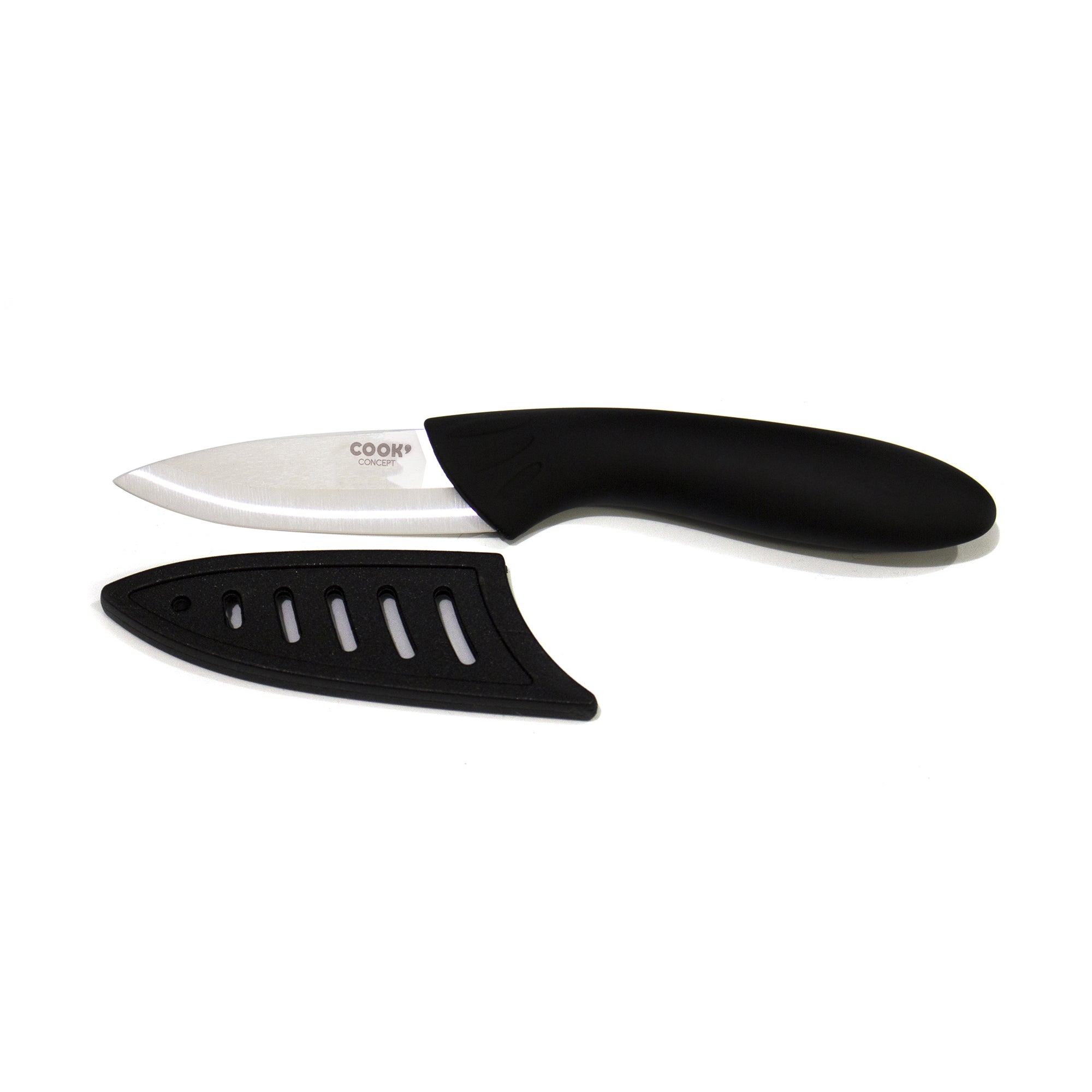 COUTEAU CERAMIQUE 7.5CM MANCHE SOFT AVEC ETUI