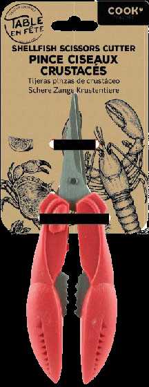 CISEAUX PINCE A CRUSTACES ROUGE