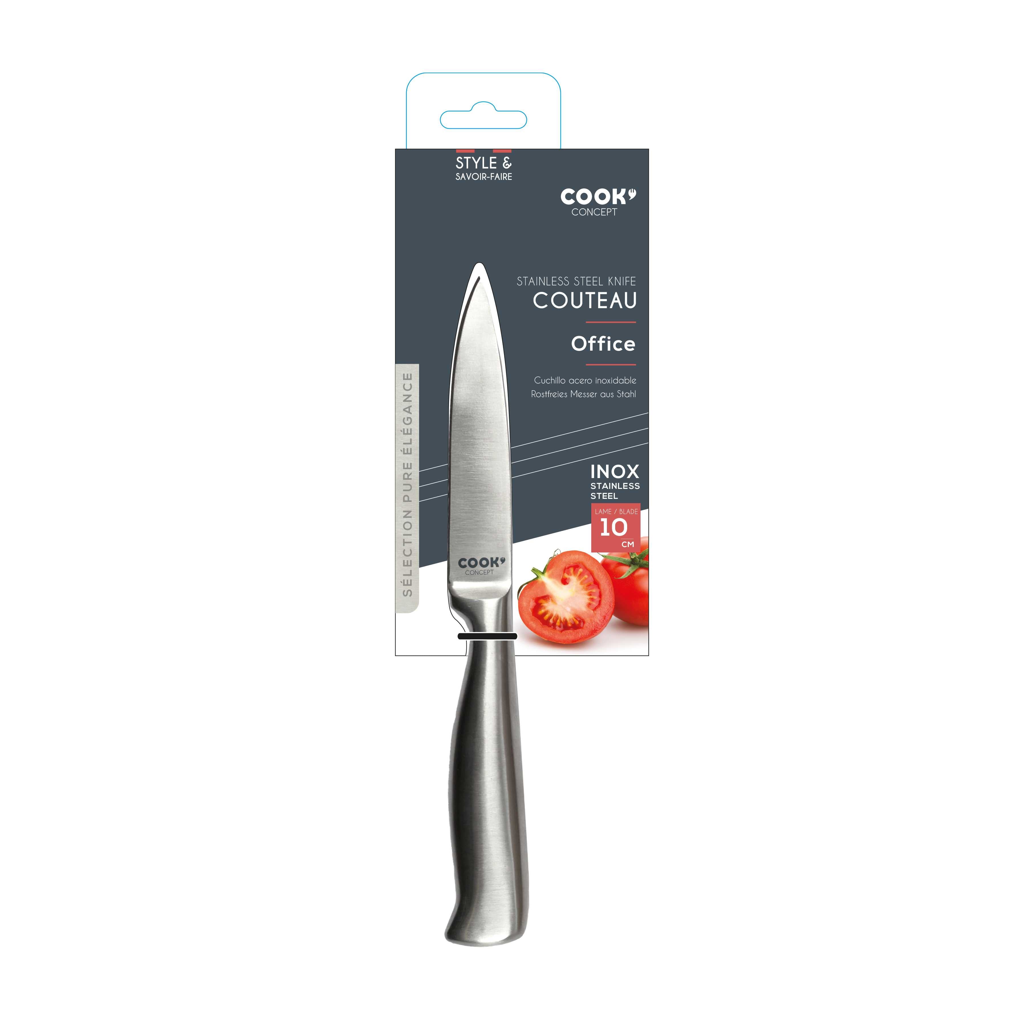 COUTEAU ACIER INOXYDABLE LAME 10.5CM