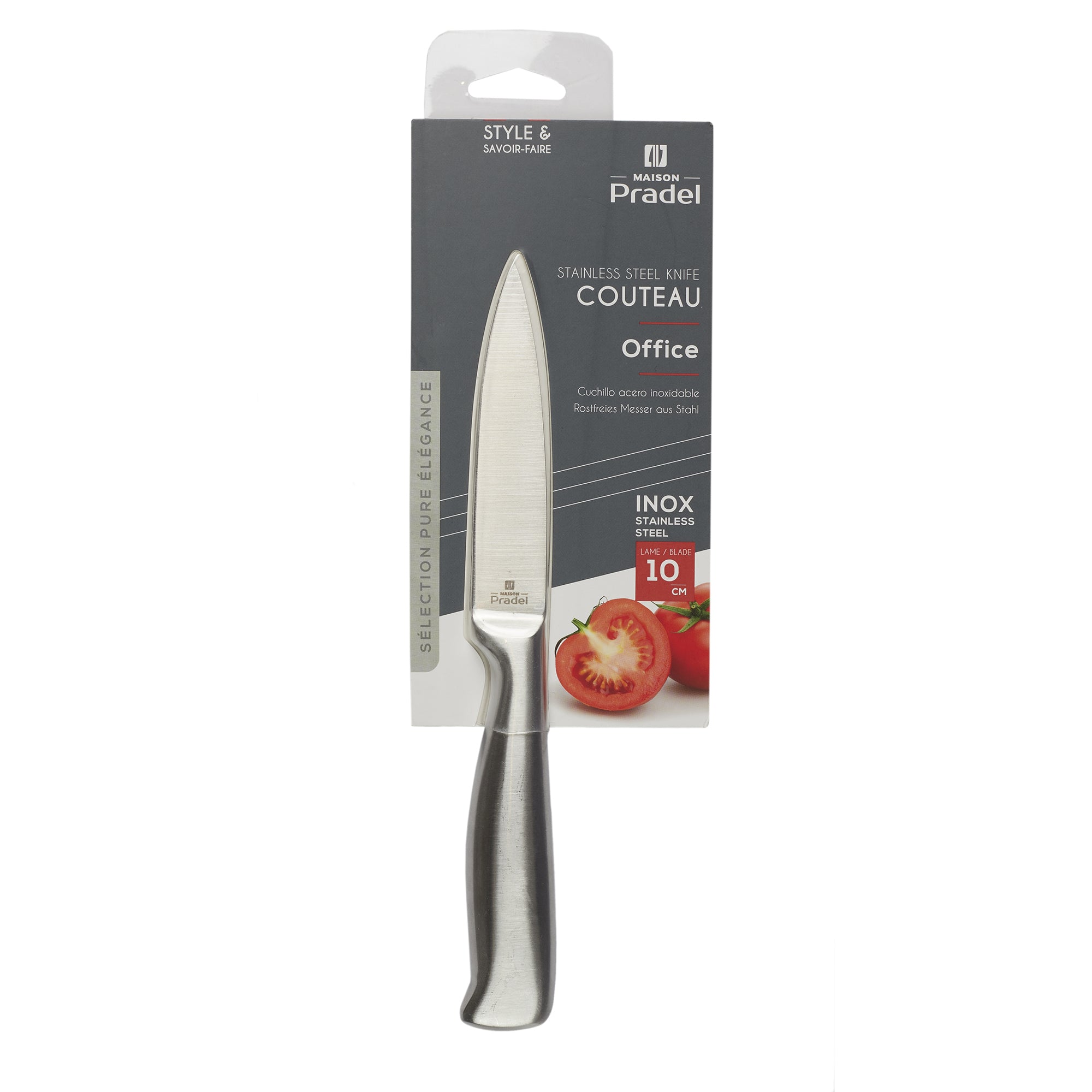 COUTEAU ACIER INOXYDABLE LAME 10CM
