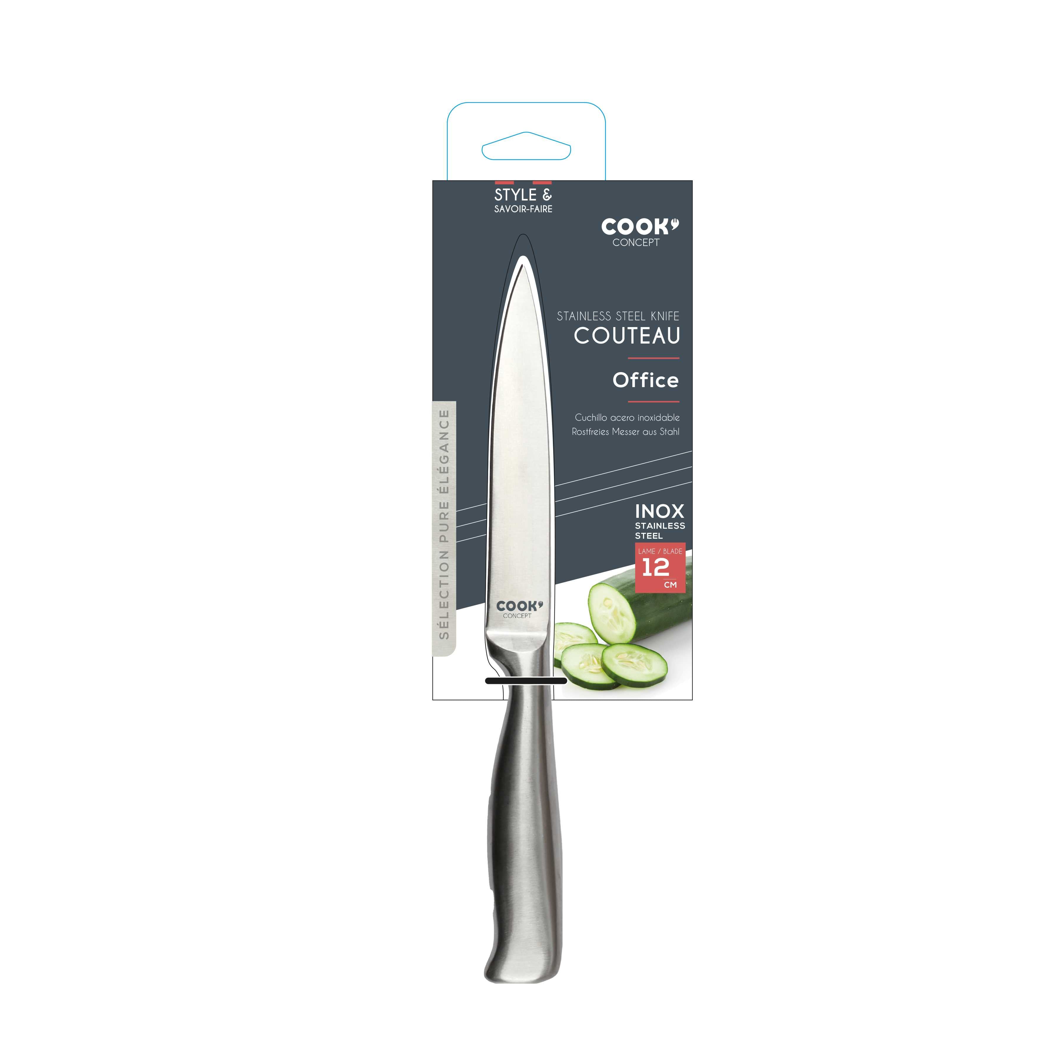 COUTEAU LAME 12CM EN ACIER INOXYDABLE
