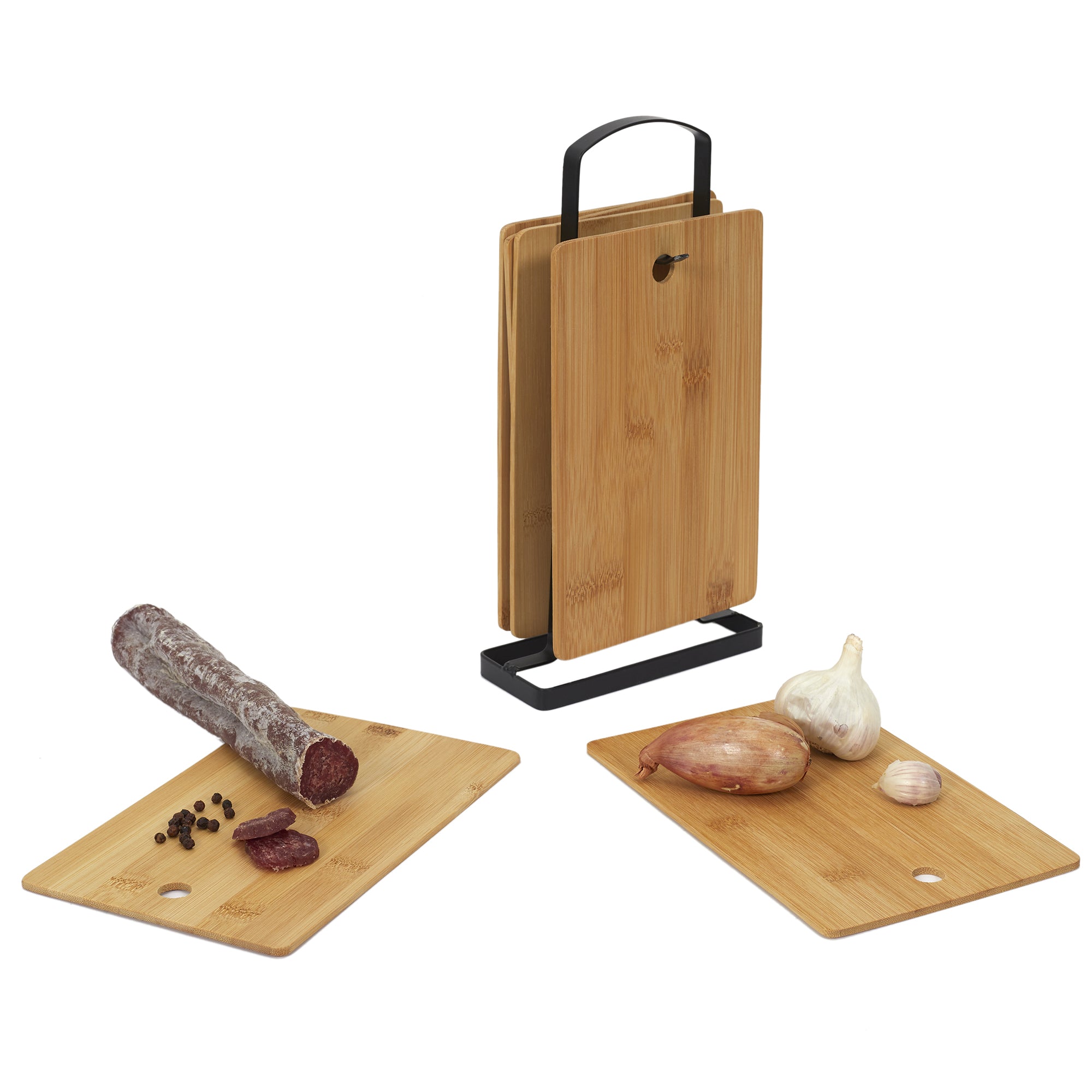 PLANCHE A DECOUPER BAMBOU X6 AVEC SOCLE METAL
