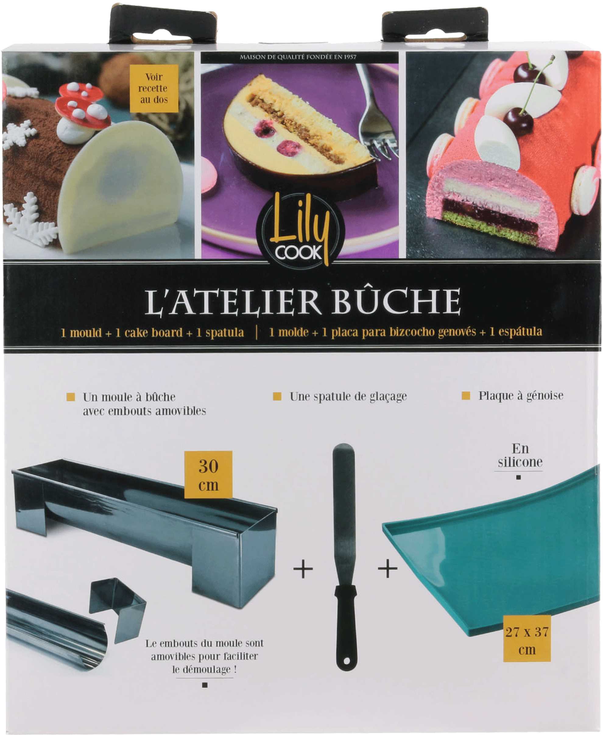 COFFRET BUCHE MOULE PLAQUE GENOISE SPATULE