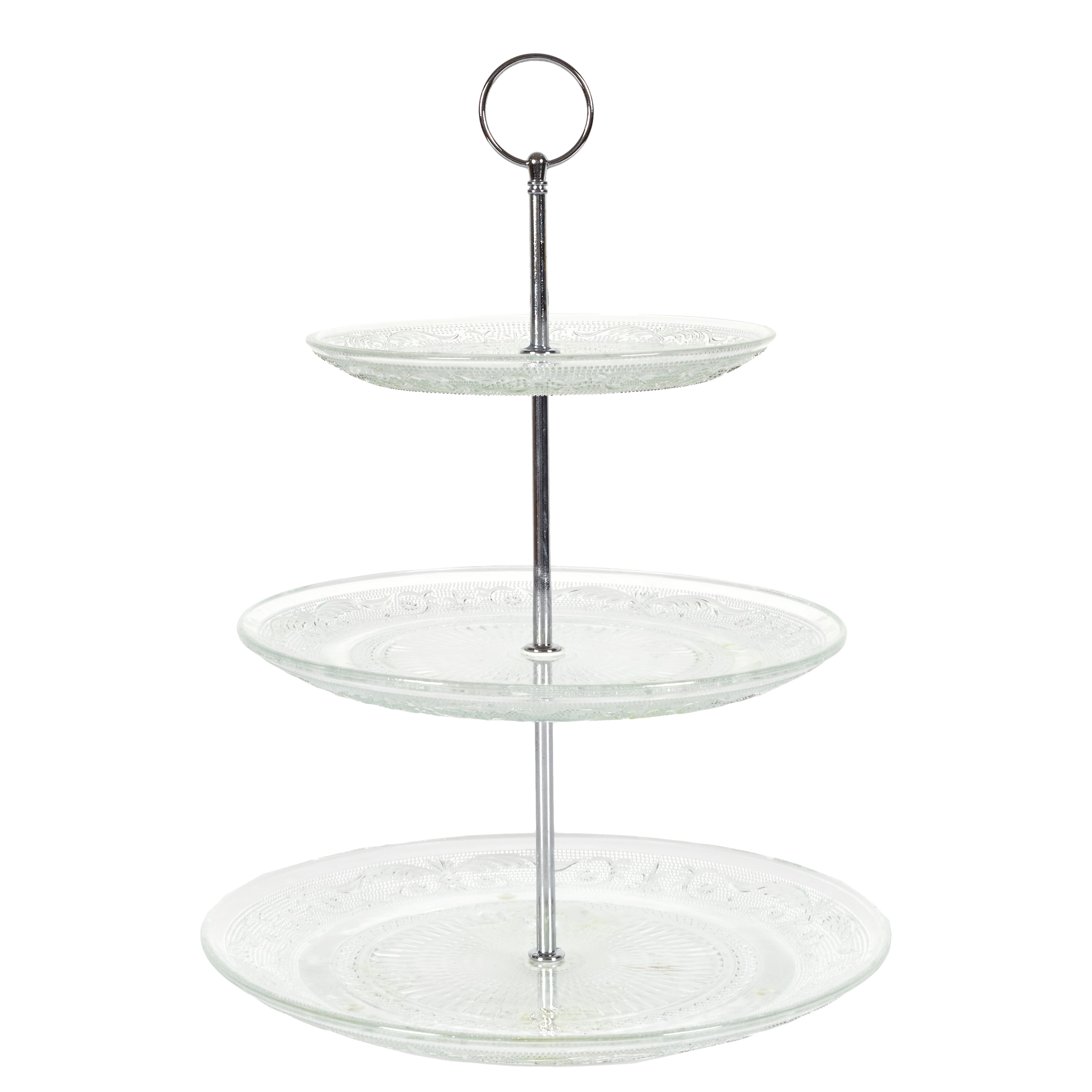 PLATEAU A GATEAUX EN VERRE 3 ETAGES