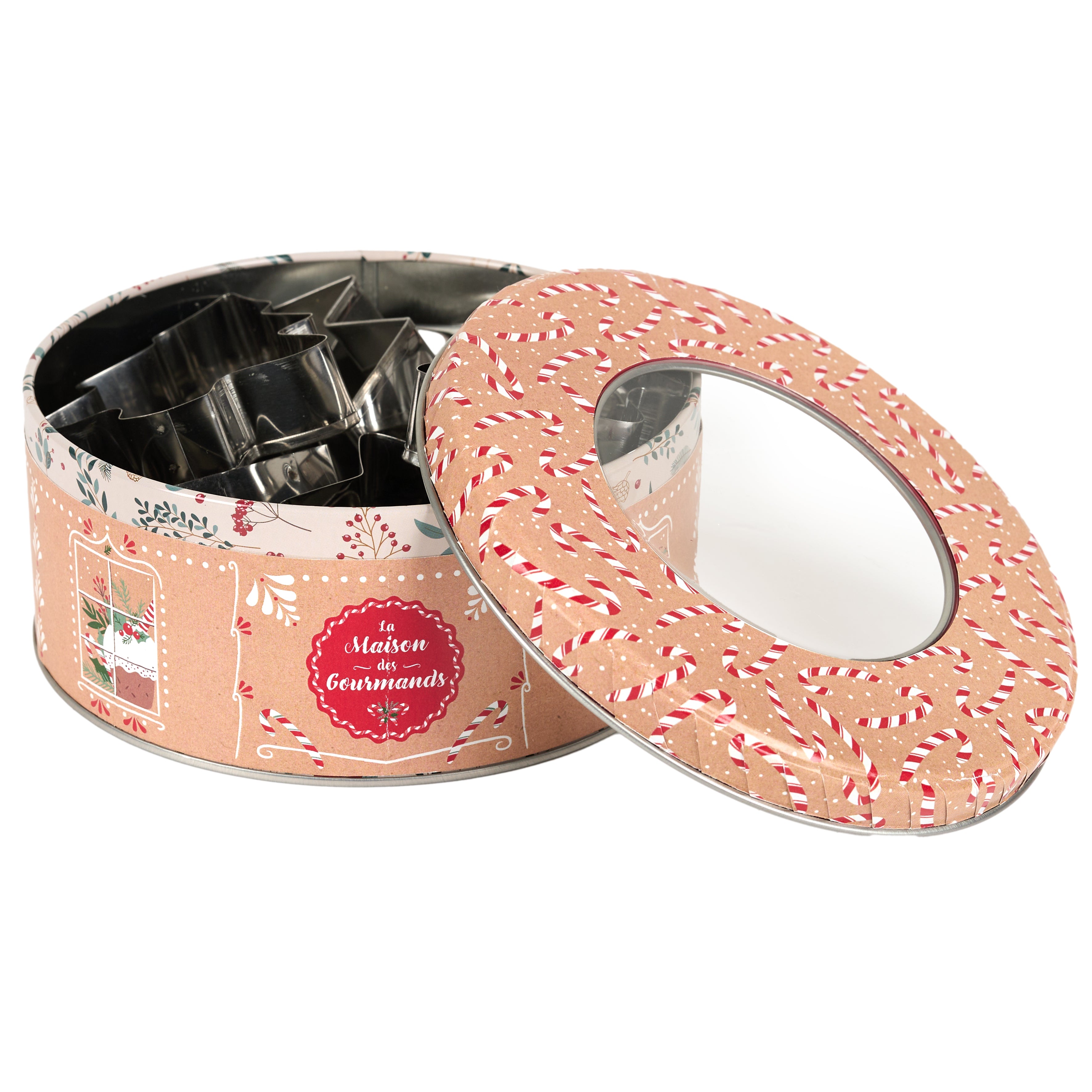 BOITE METAL AVEC EMPORTE PIECE X10