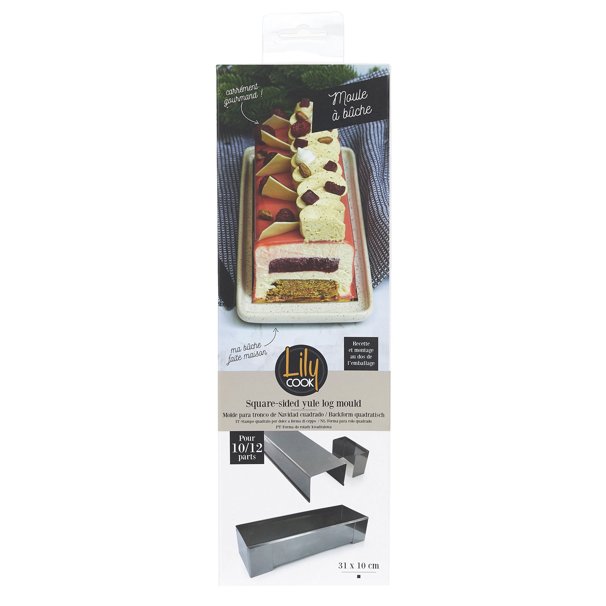 MOULE A BUCHE CARRE 31X10CM