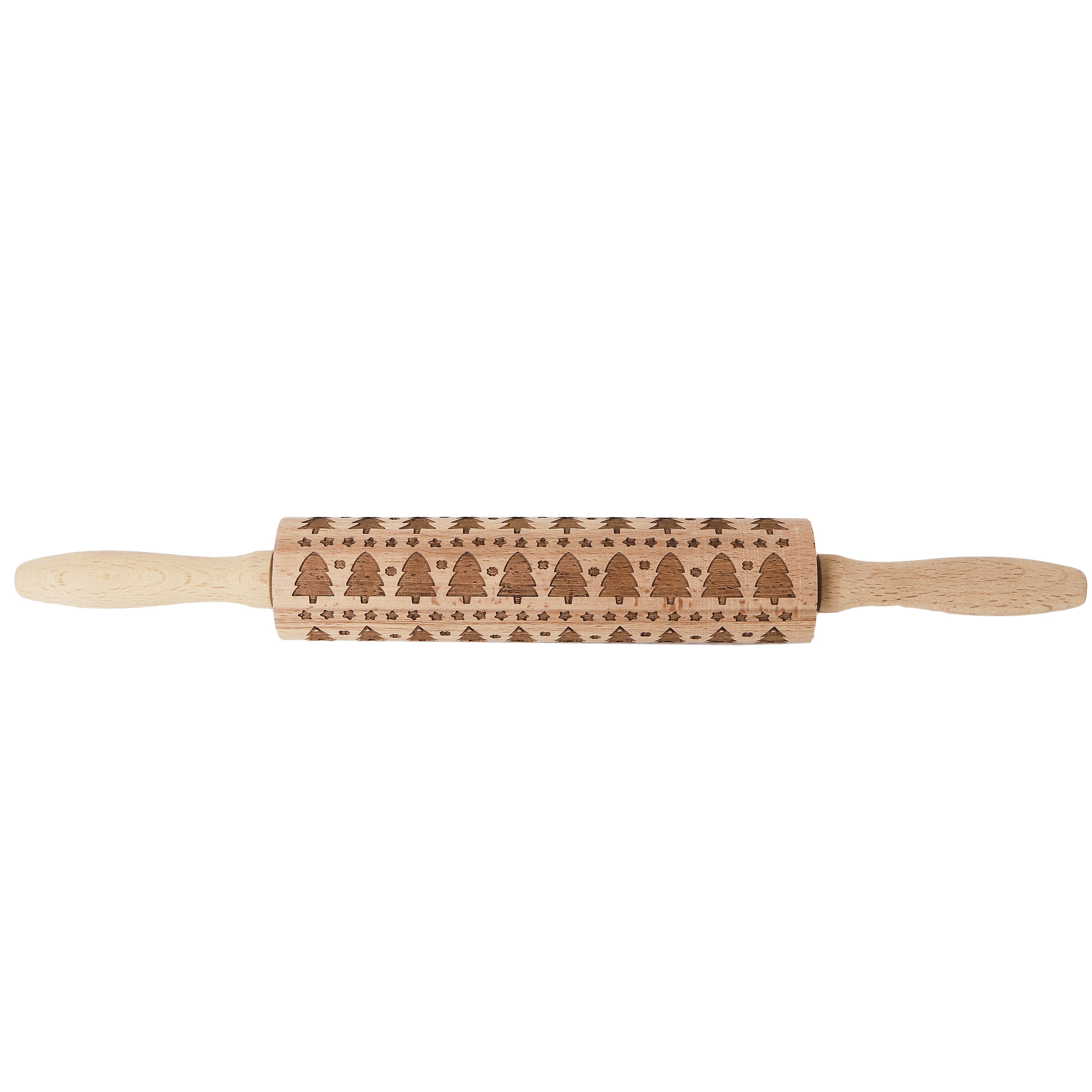 ROULEAU A PATISSERIE EN BOIS EMPREINTE SAPIN