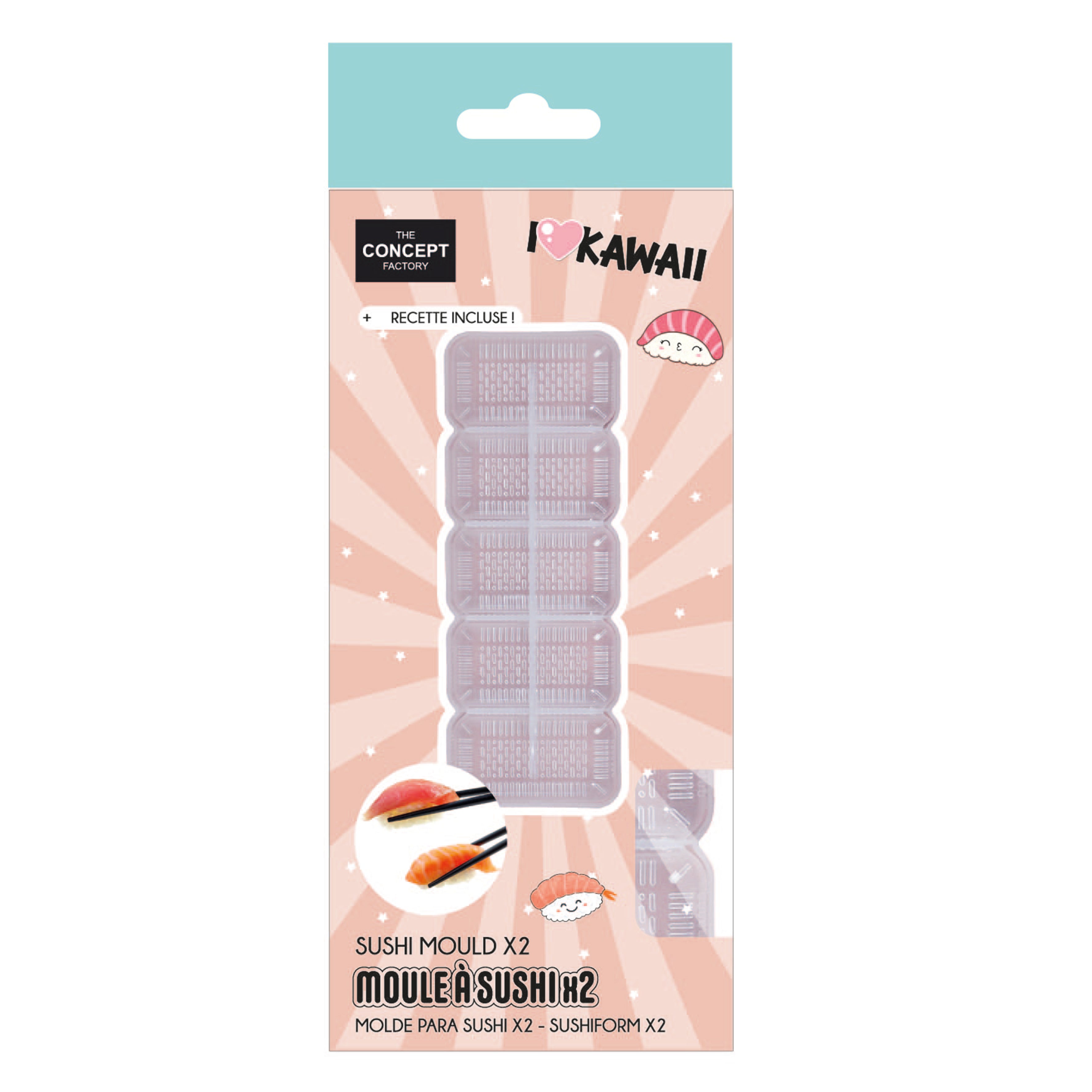 MOULE SUSHI 5 BOULES DE RIZ KAWAII