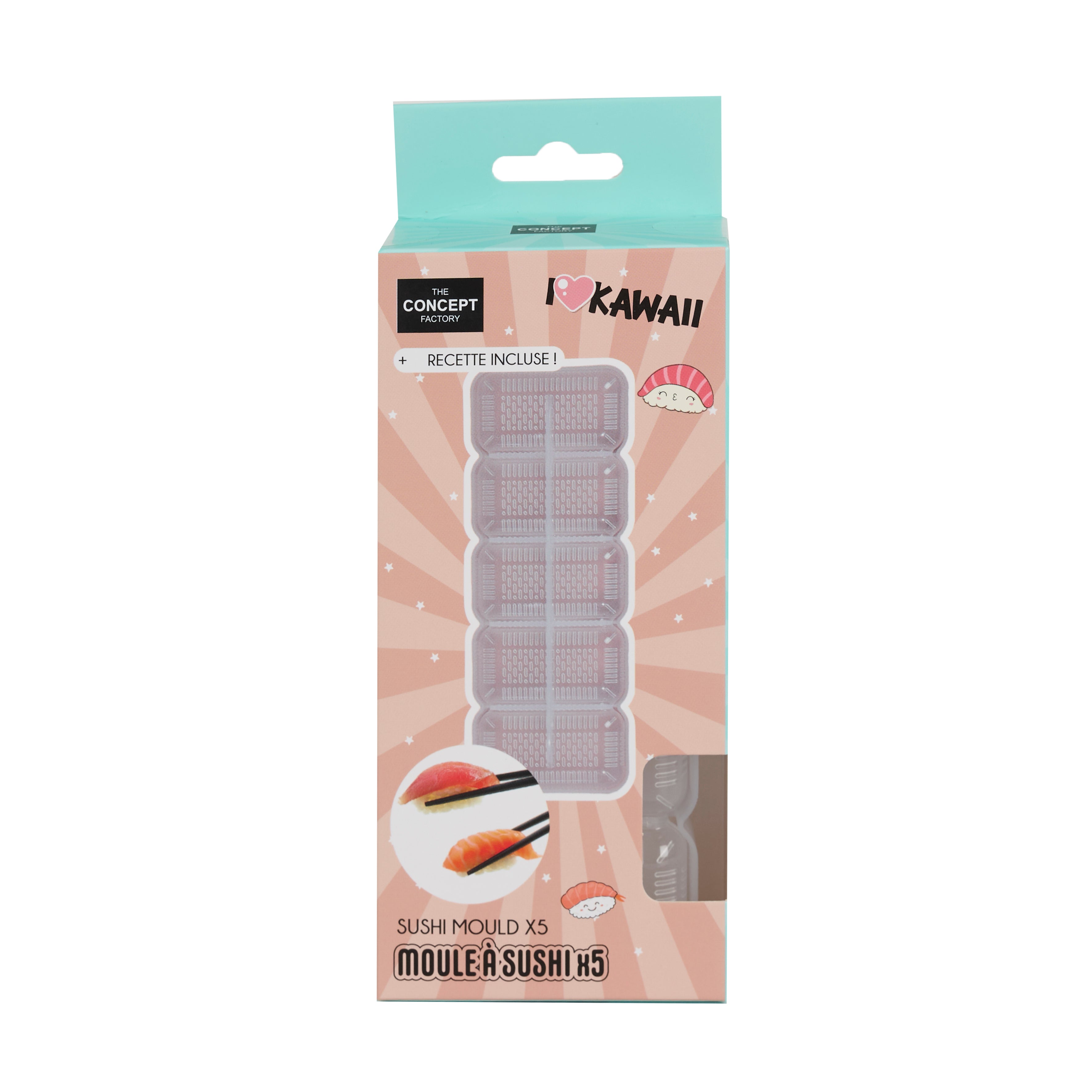 MOULE SUSHI 5 BOULES DE RIZ KAWAII