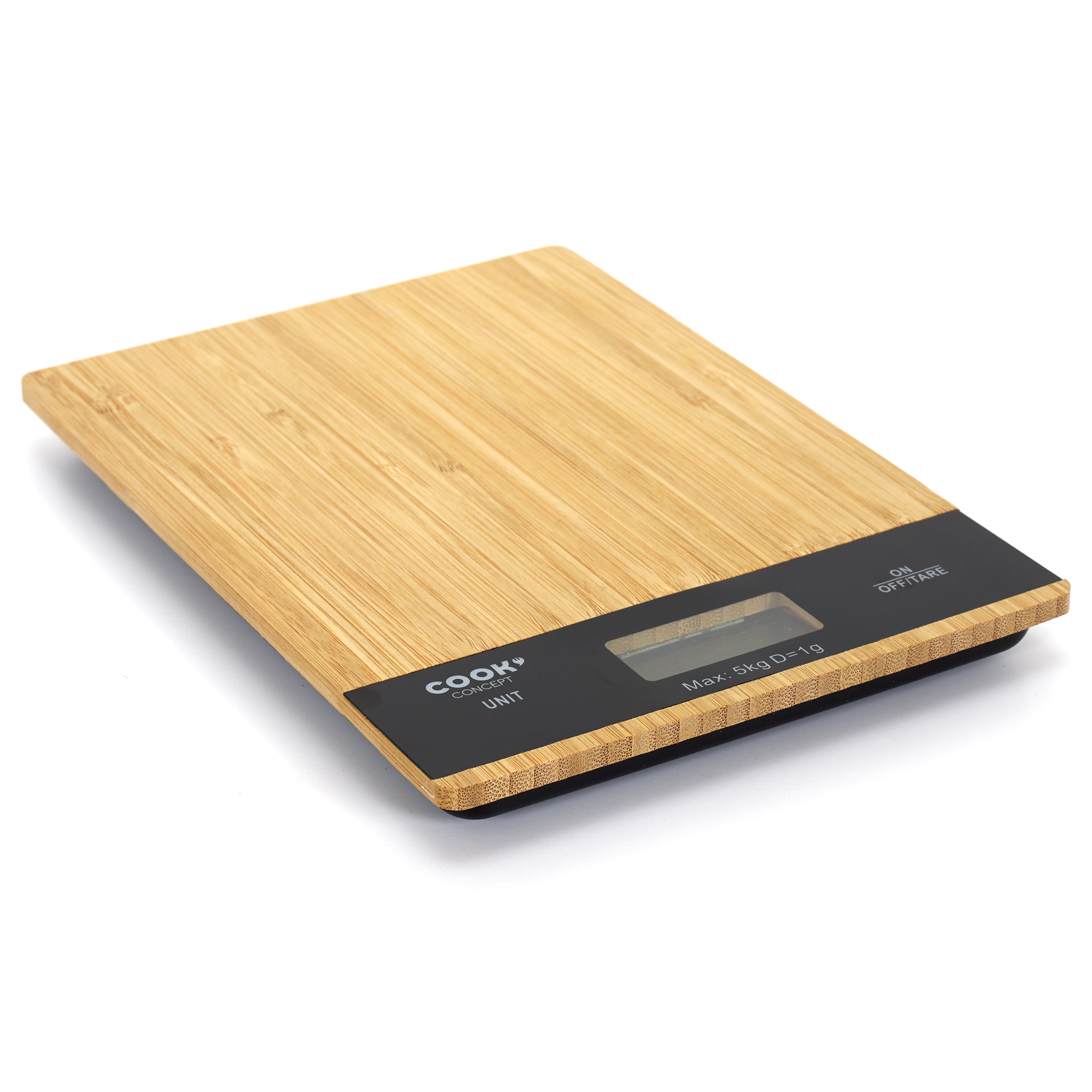 BALANCE DE CUISINE RECTANGULAIRE BAMBOU 5KG