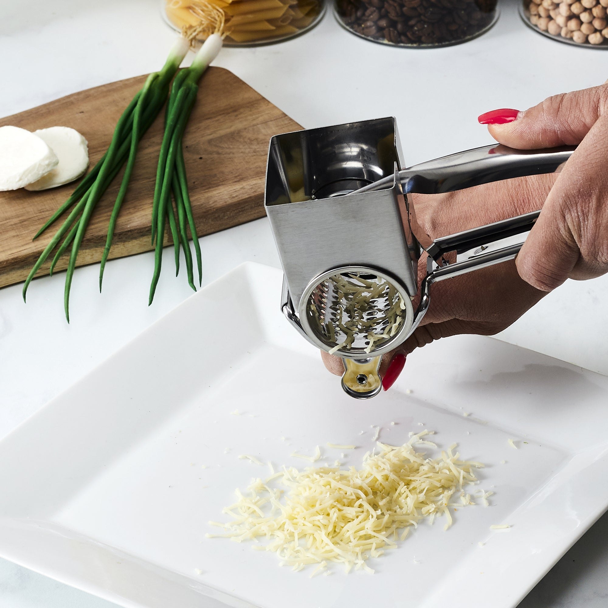 RAPE A FROMAGE A MANIVELLE INOX