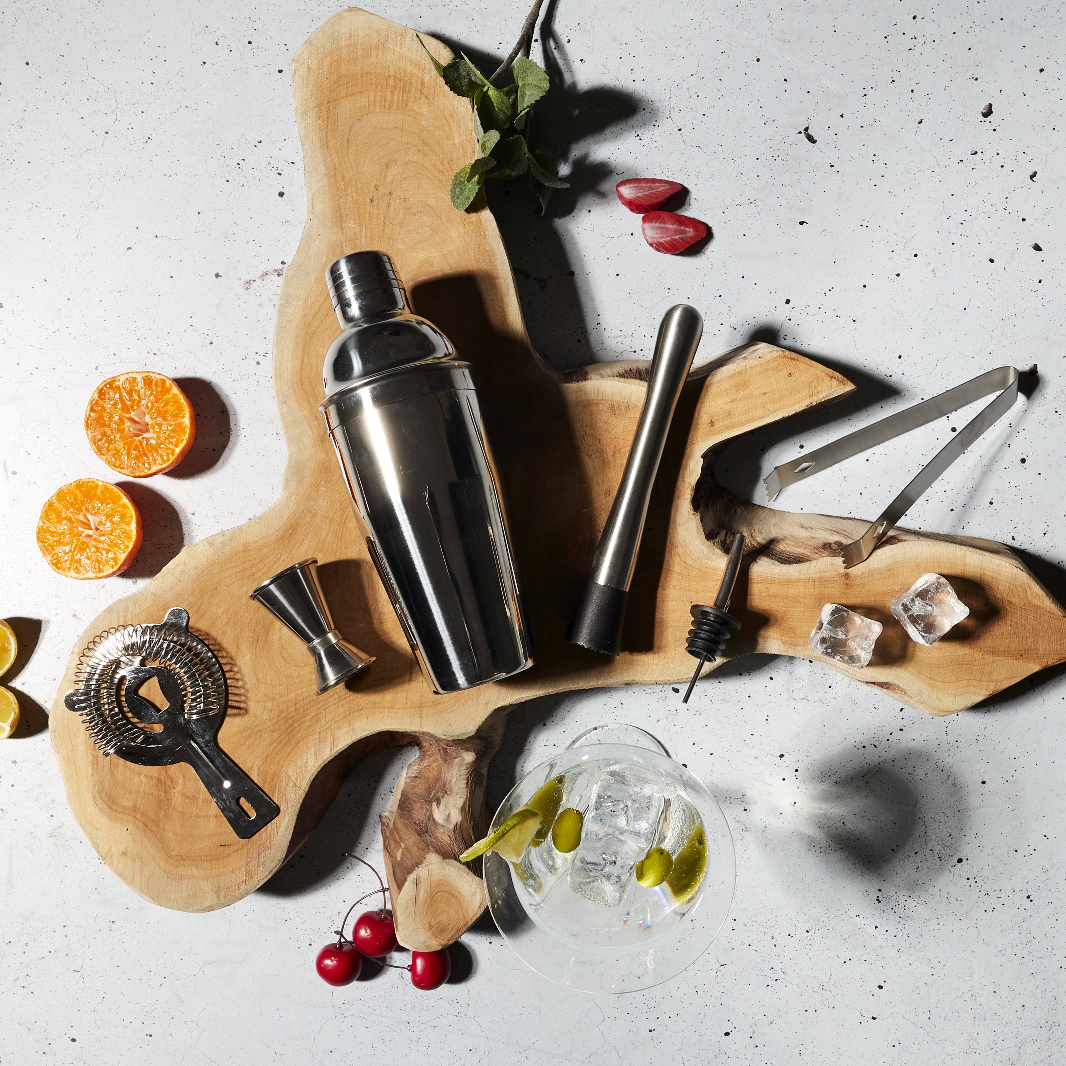 COFFRET A COCKTAIL SUPPORT BAMBOU